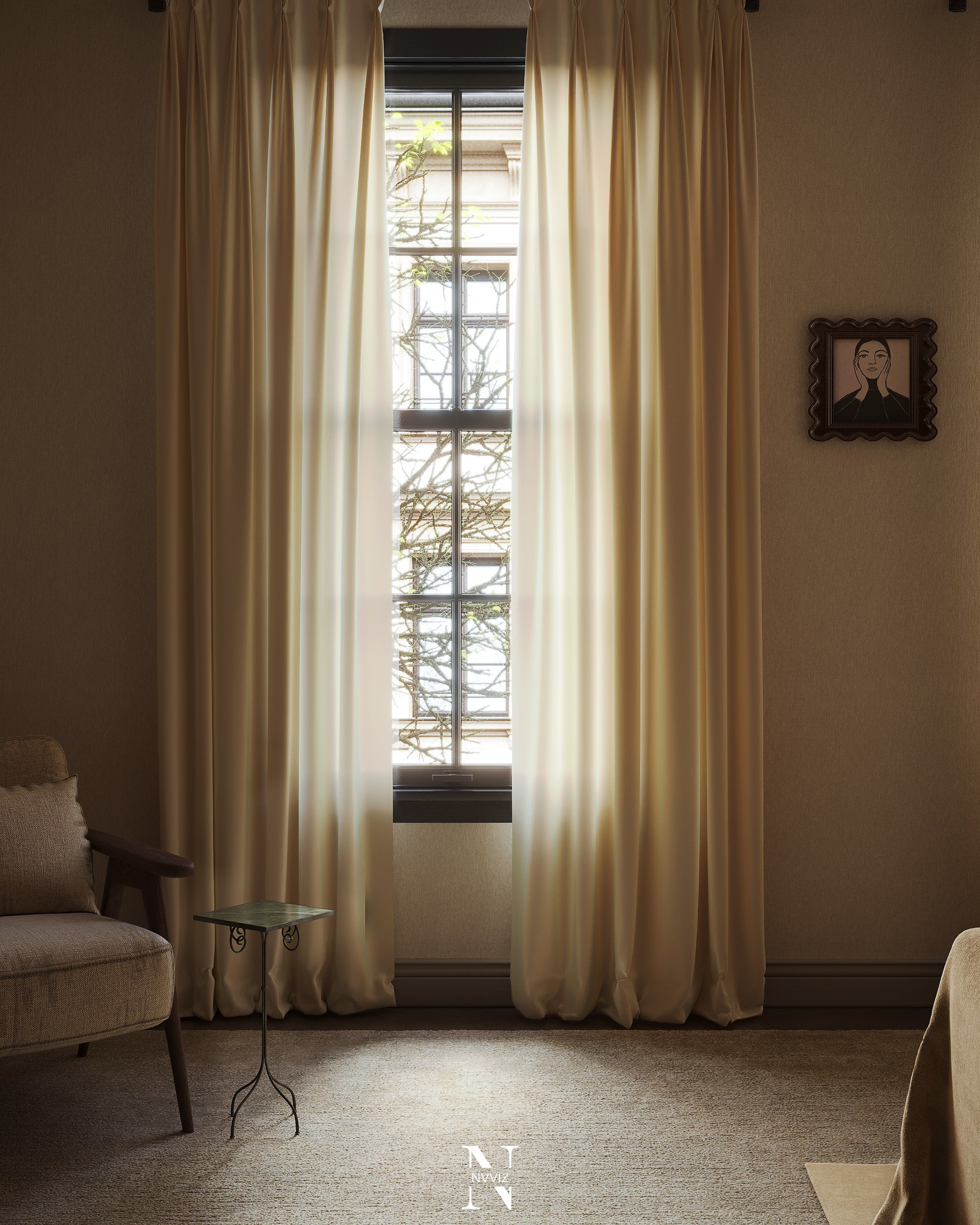 Bedroom inside Residence 163. Никифоров Влад — 3d artist