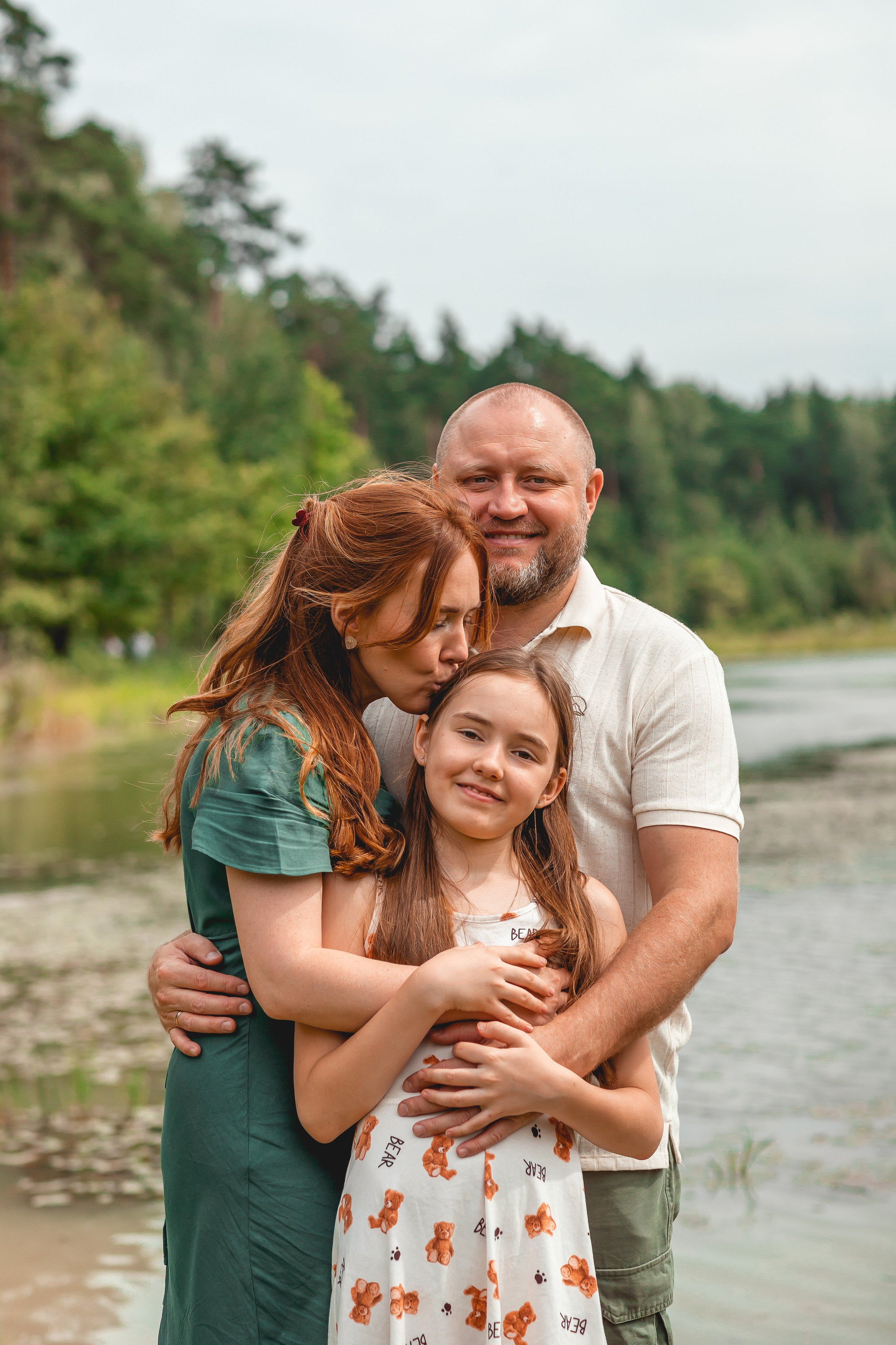 Ольга и семья. Семейный фотограф анималист Мария Крючкова