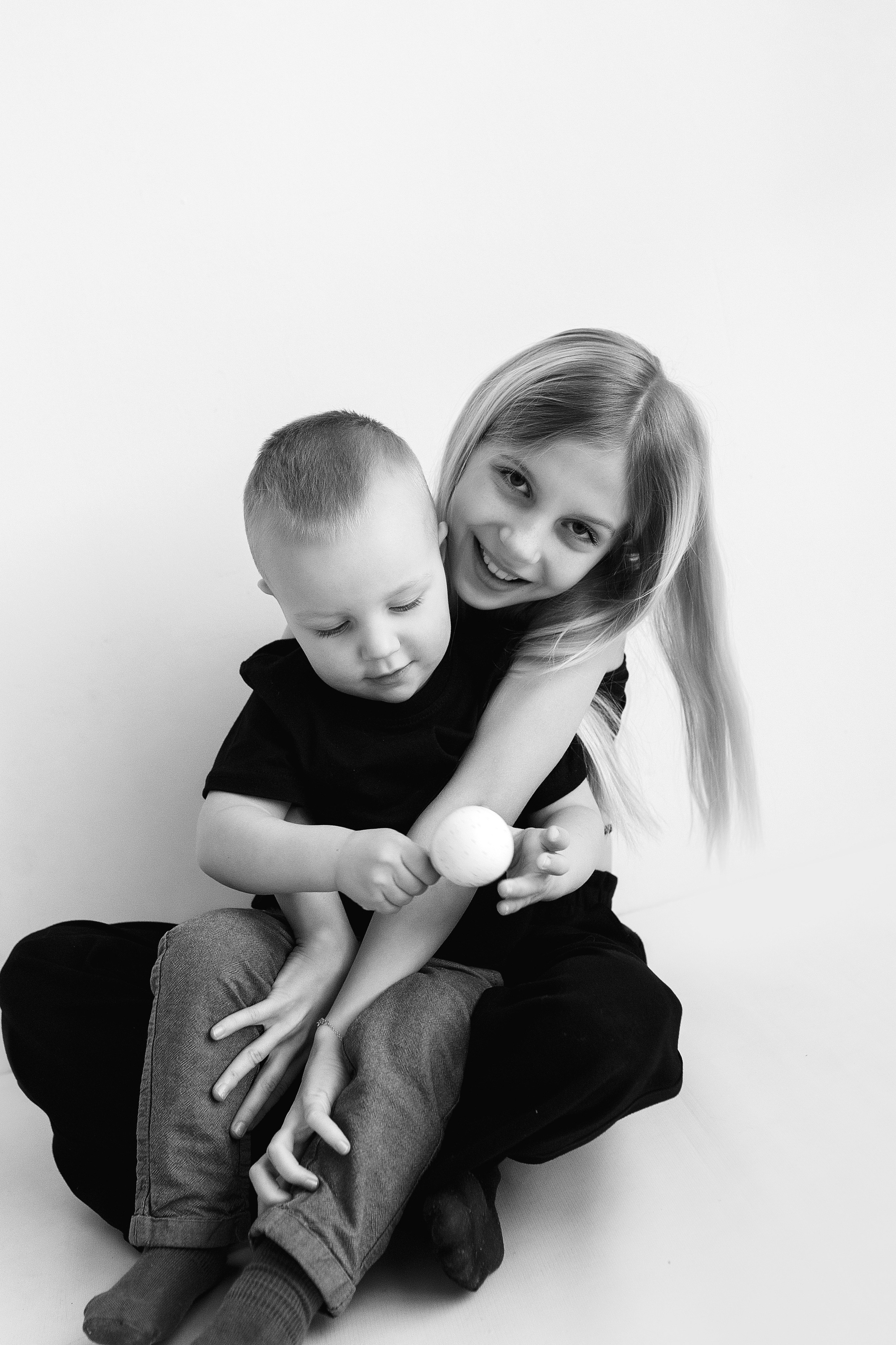 ЧБ серия. Фотограф новорожденных Оксана Полевская