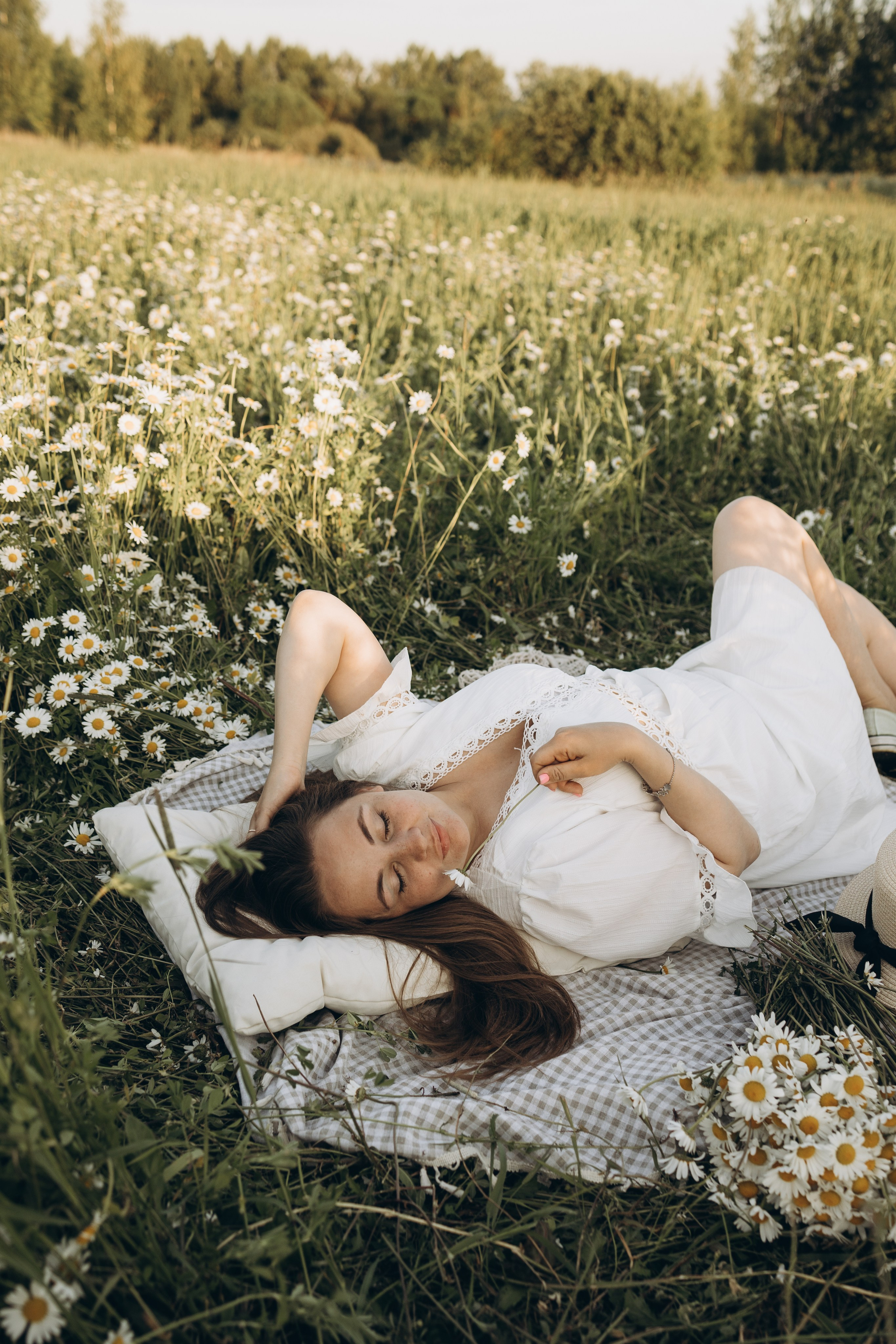Маша и ромашки. Семейный фотограф в Москве Виктория Ястребинская