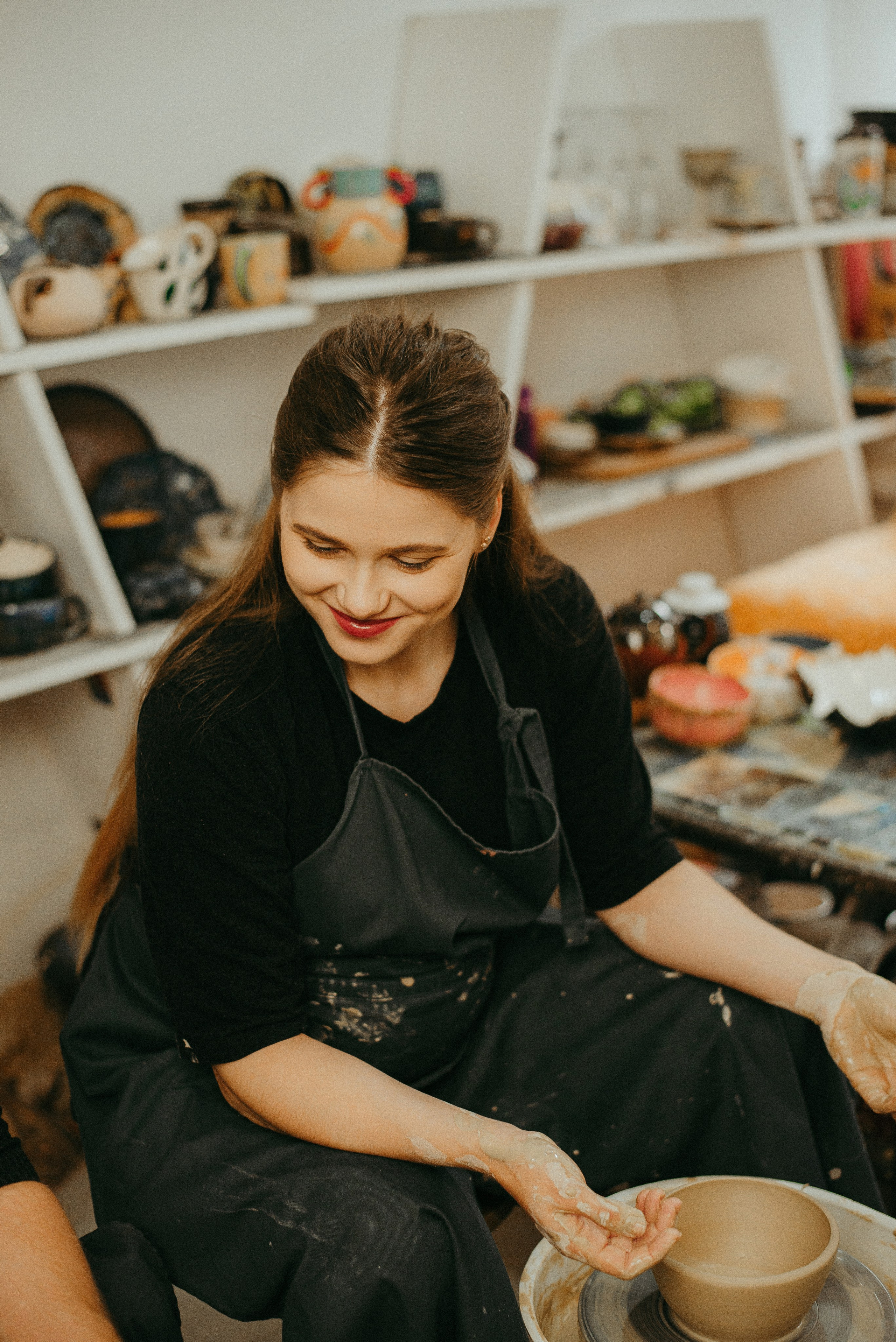 Троицкие в гончарной мастерской. Семейный и детский фотограф Иваново Ксения Азаренкова
