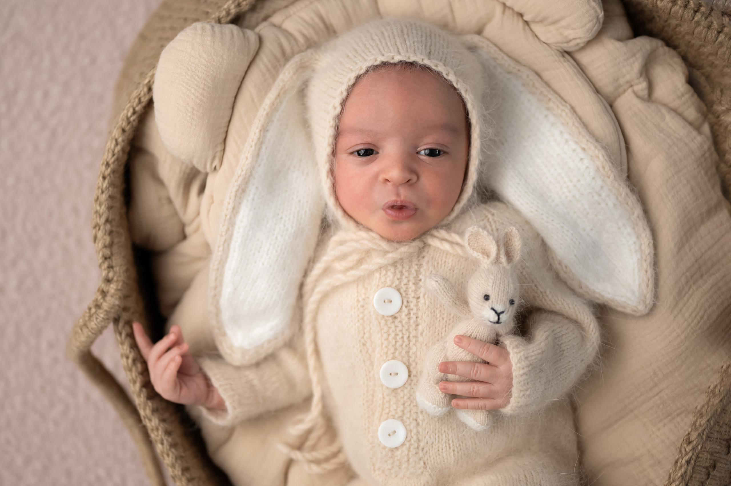 Возраст 3 недели, девочка. Фотограф новорождённых Ольга Ушакова Москва