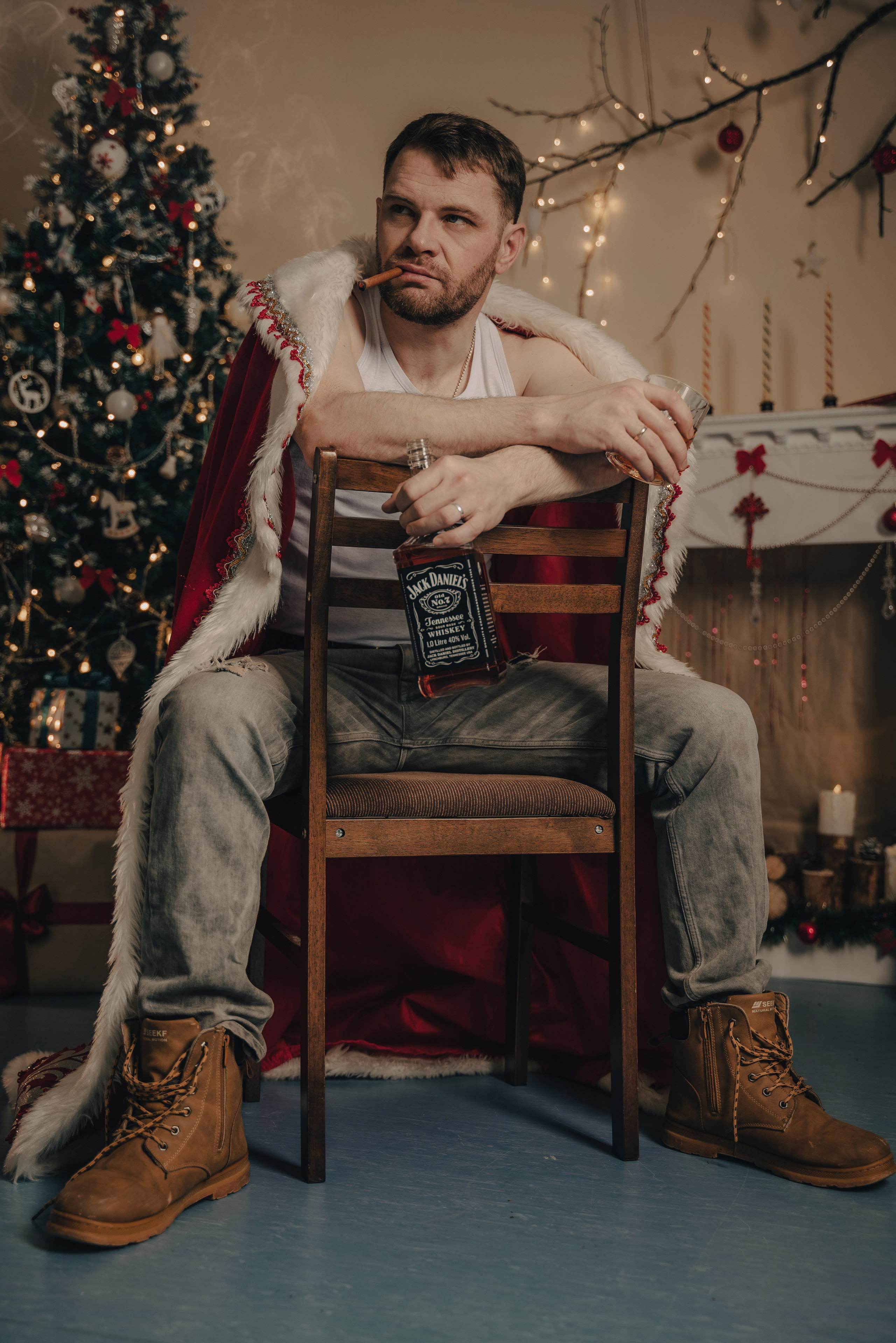 Плохой Санта. Фотограф Екатерина Шишкина. Питкяранта. Карелия