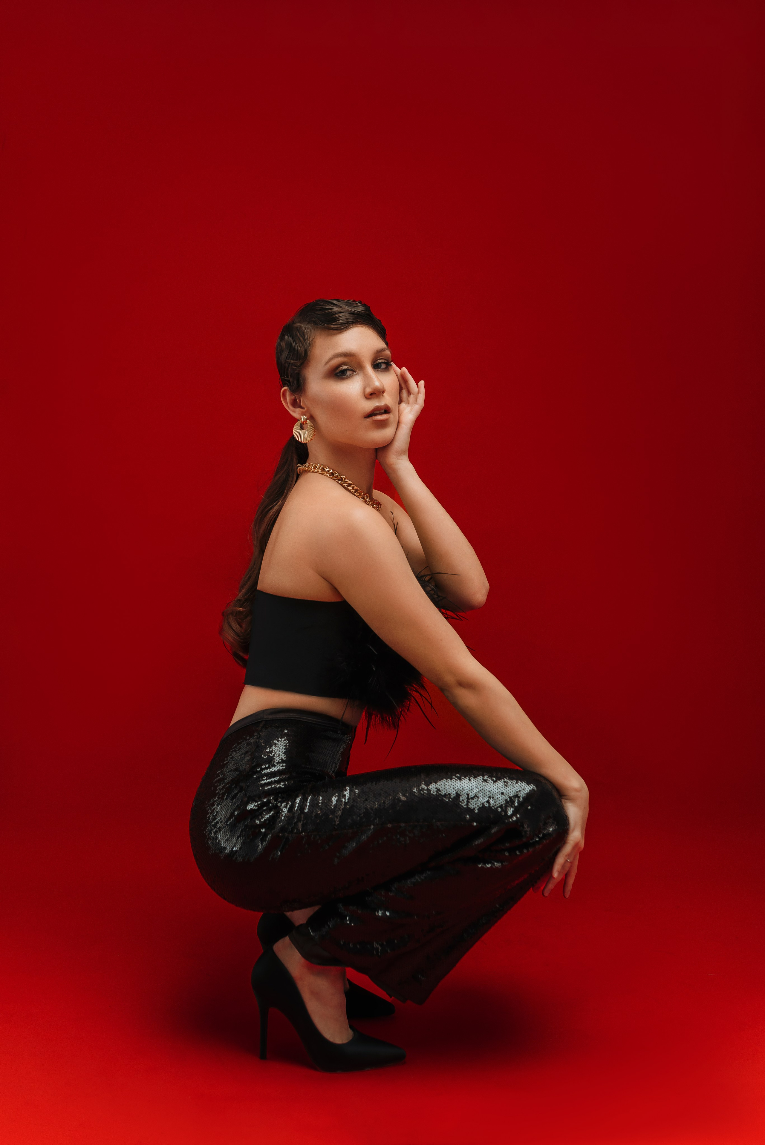 В студии. Асель Мурзина фотограф Казань