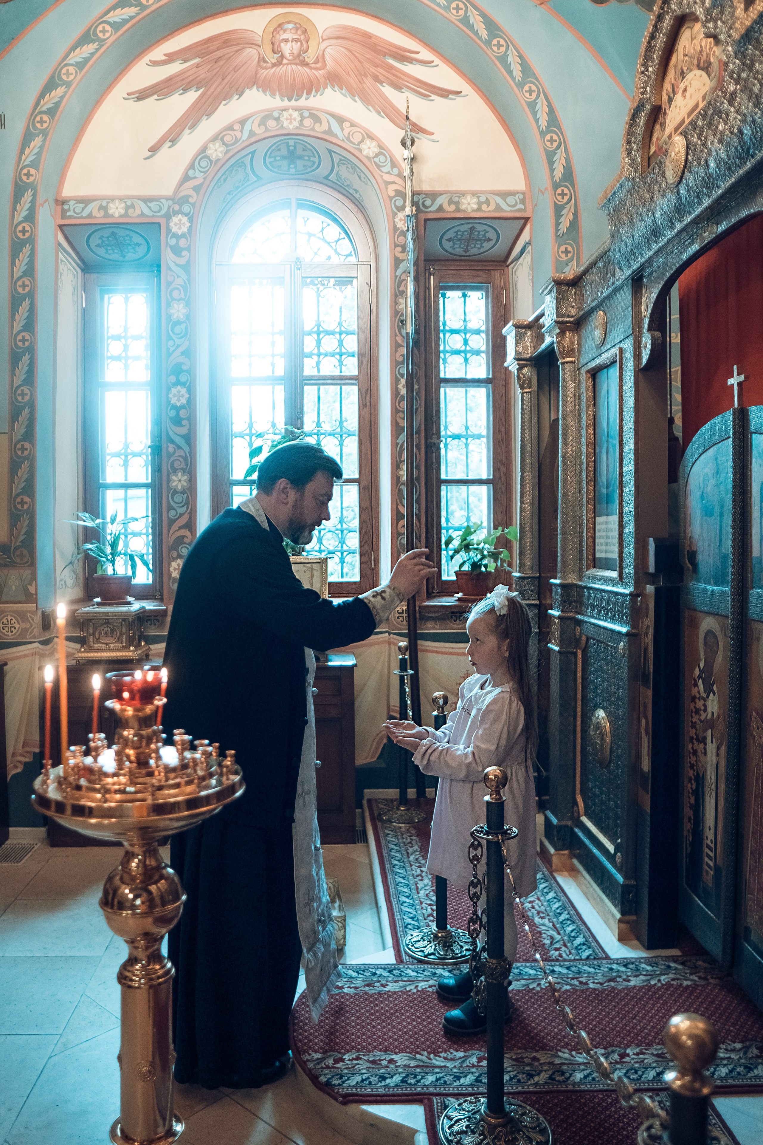 Таинство Крещения Артема, Ангелины и Адрианы