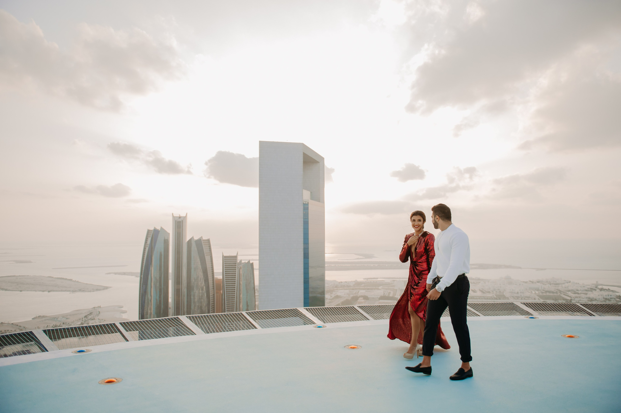 Love Story на высоте (Абу Даби). Фотограф в Москве и Санкт-Петербурге Дарина