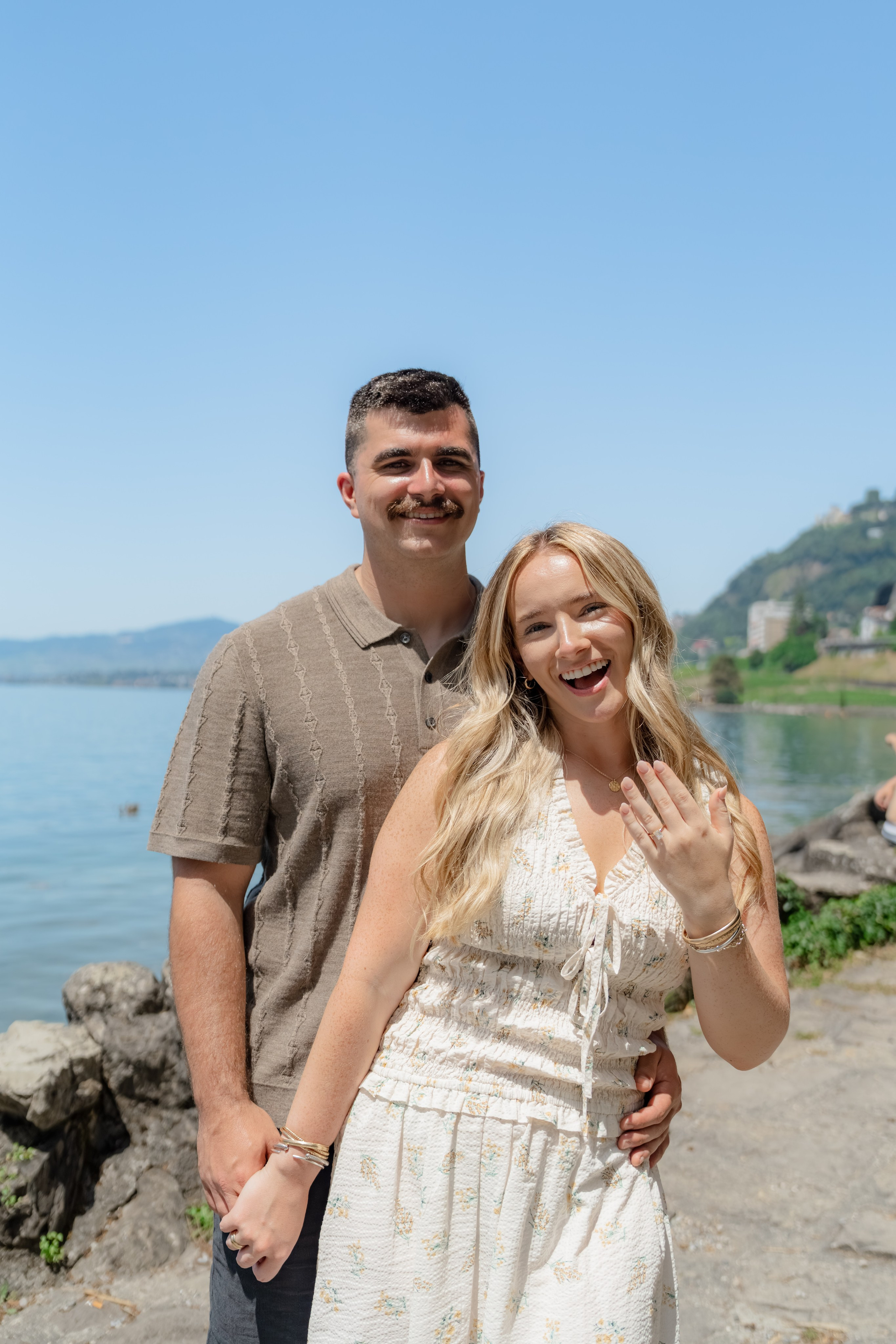 Brooklyn & Dakota | Proposal Montreux. Профессиональный свадебный фотограф в Женеве и Швейцарии | Таня Вовчецкая