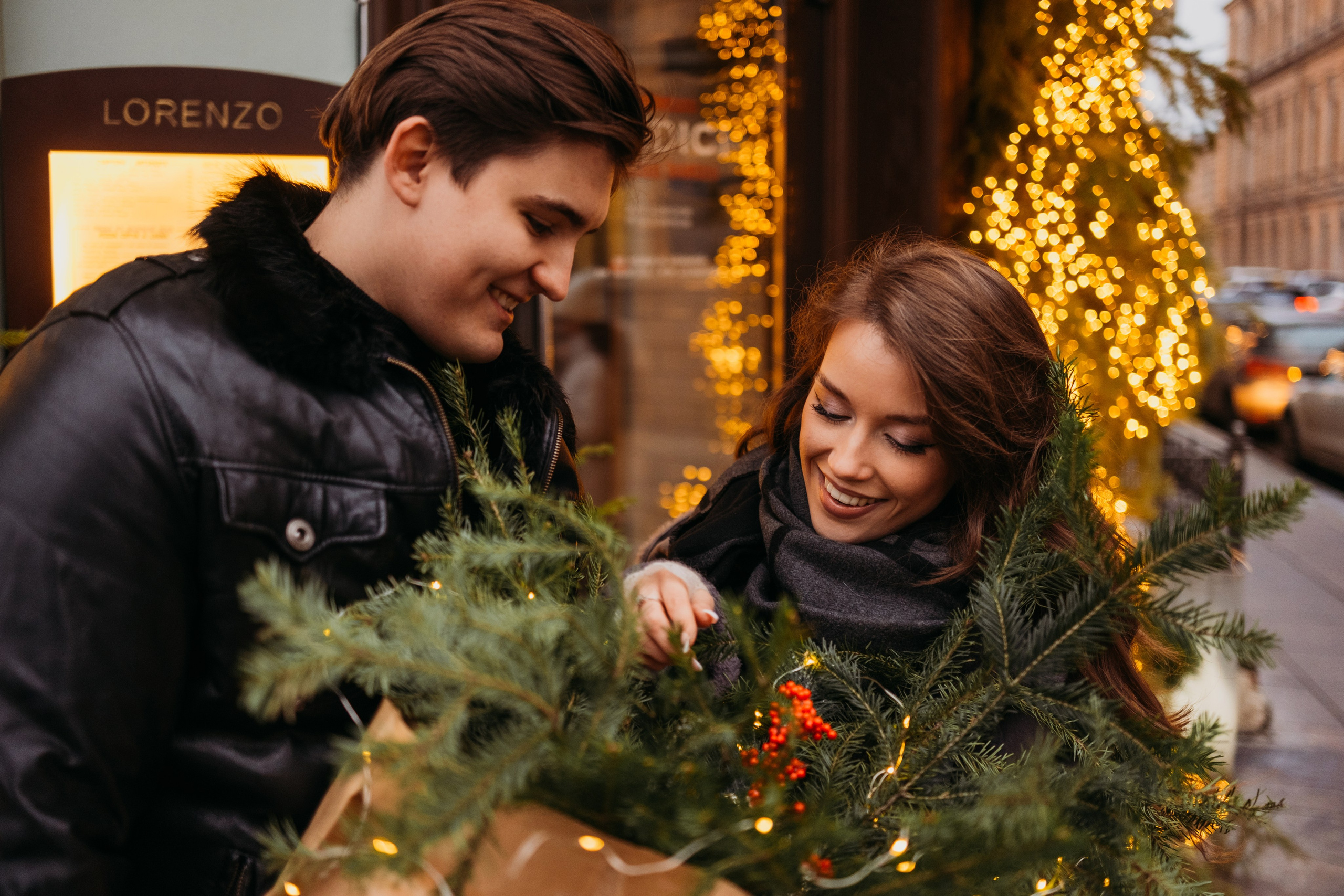 Аня и Даня: новогодняя прогулка. Семейный и детский фотограф в Санкт-Петербурге