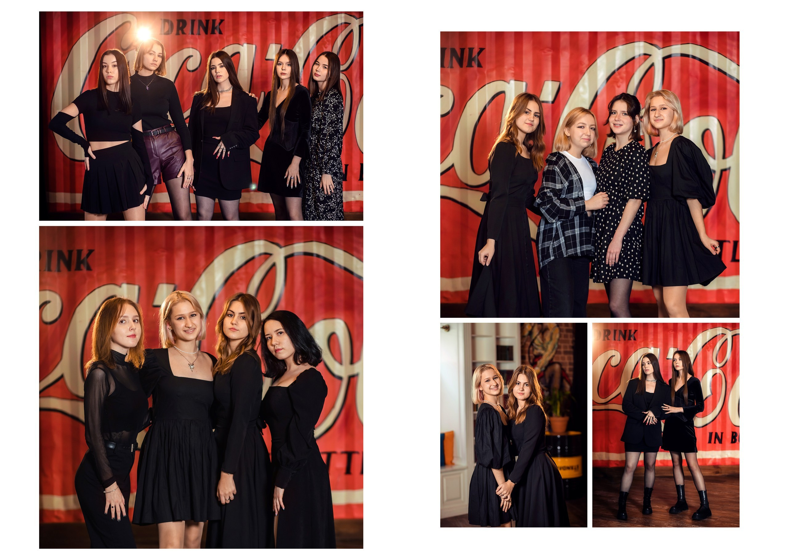 Современная фотосессия выпускников 11 класса с эффектным светом