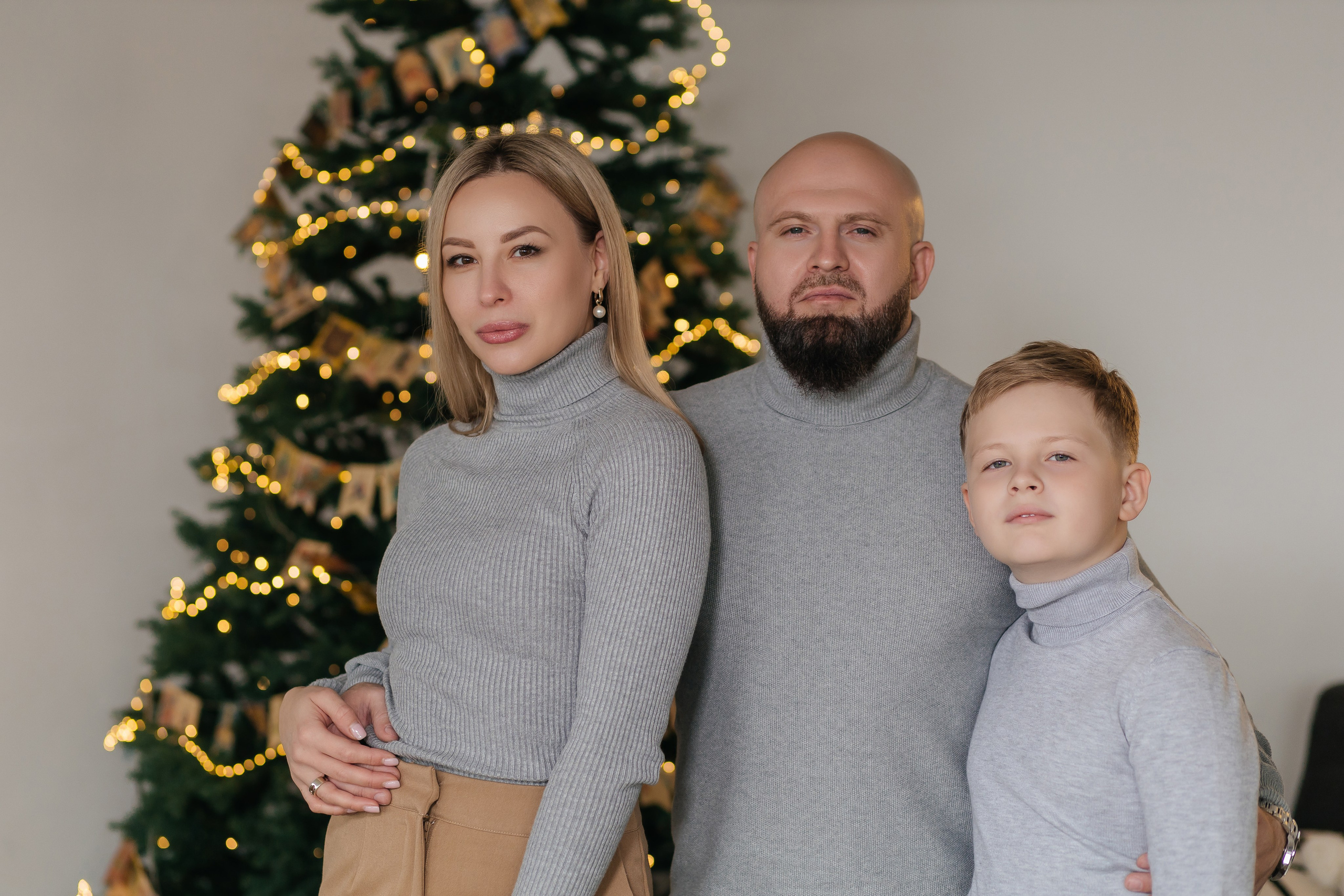 Дневная новогодняя семейная фотосессия. Свадебный фотограф в Ростове-на-Дону и Азове Малявка Анастасия