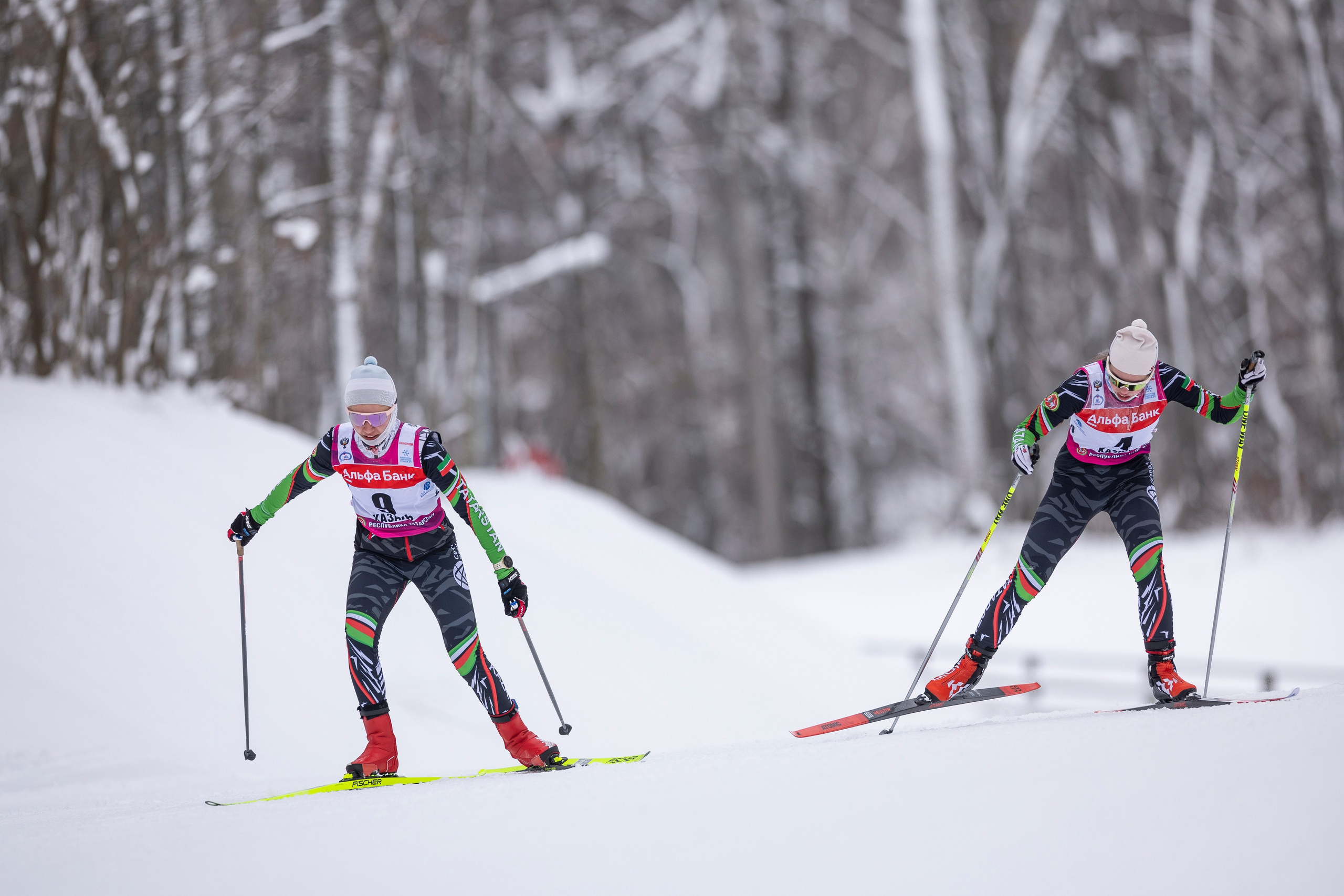 Кубок Росси по лыжным гонкам 2024. Женщины 10 км. Спортивный репортажный фотограф Казань Нафис Сиразетдинов