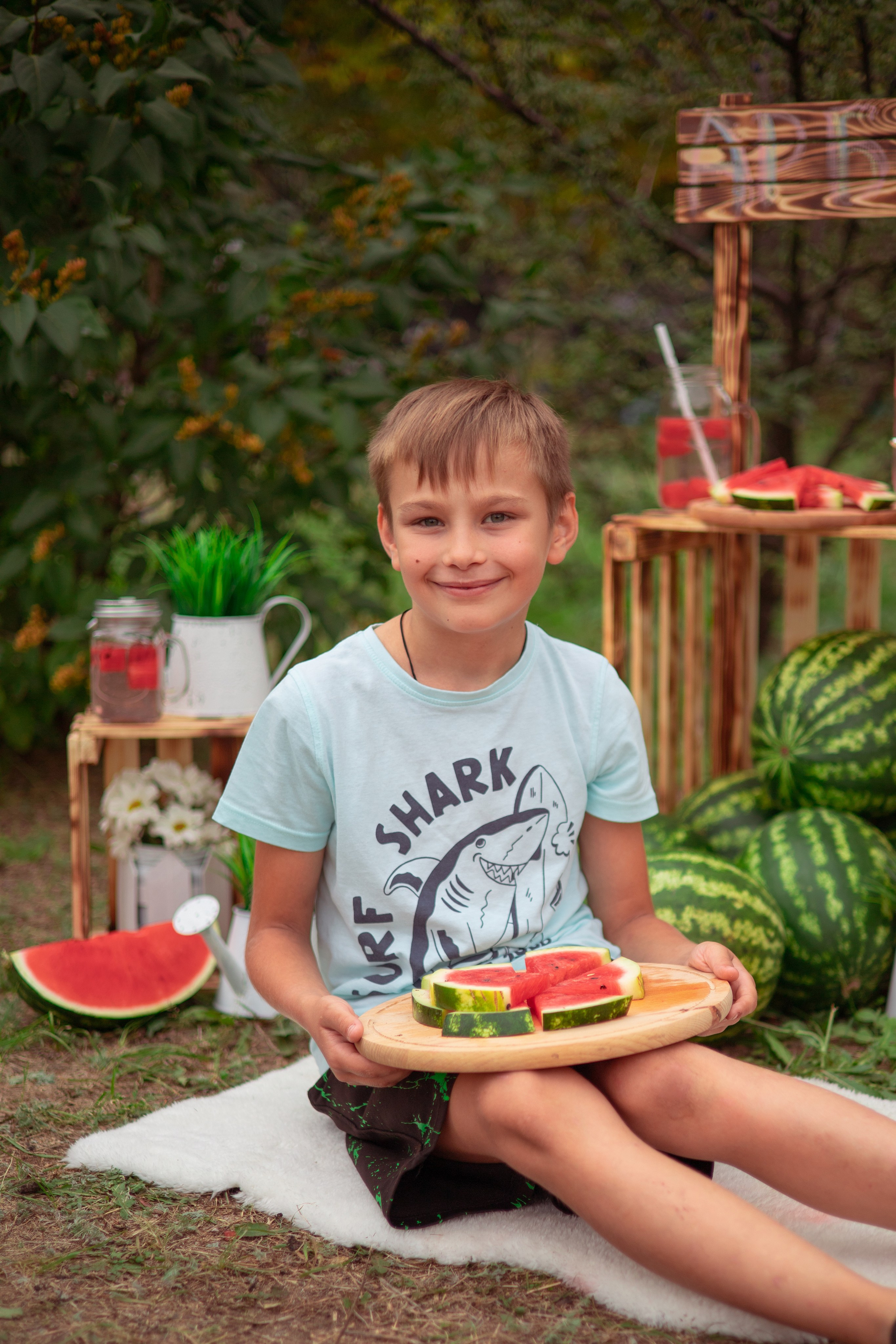 Семья арбузы. Семейный и детский фотограф в Михайловке Татьяна Лестьева