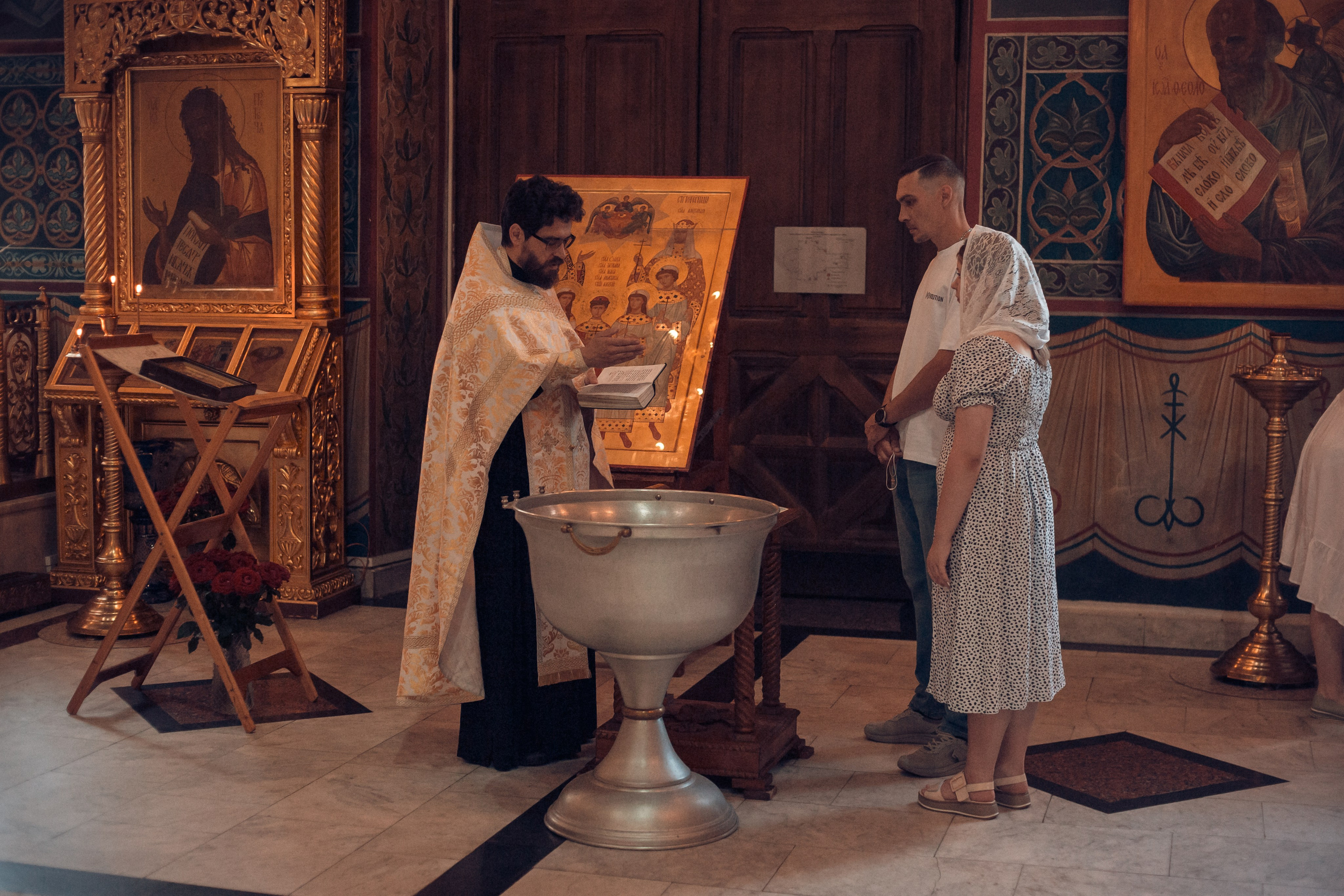 Крещение Дмитрия в Свято-Троицком кафедральном соборе Калуги