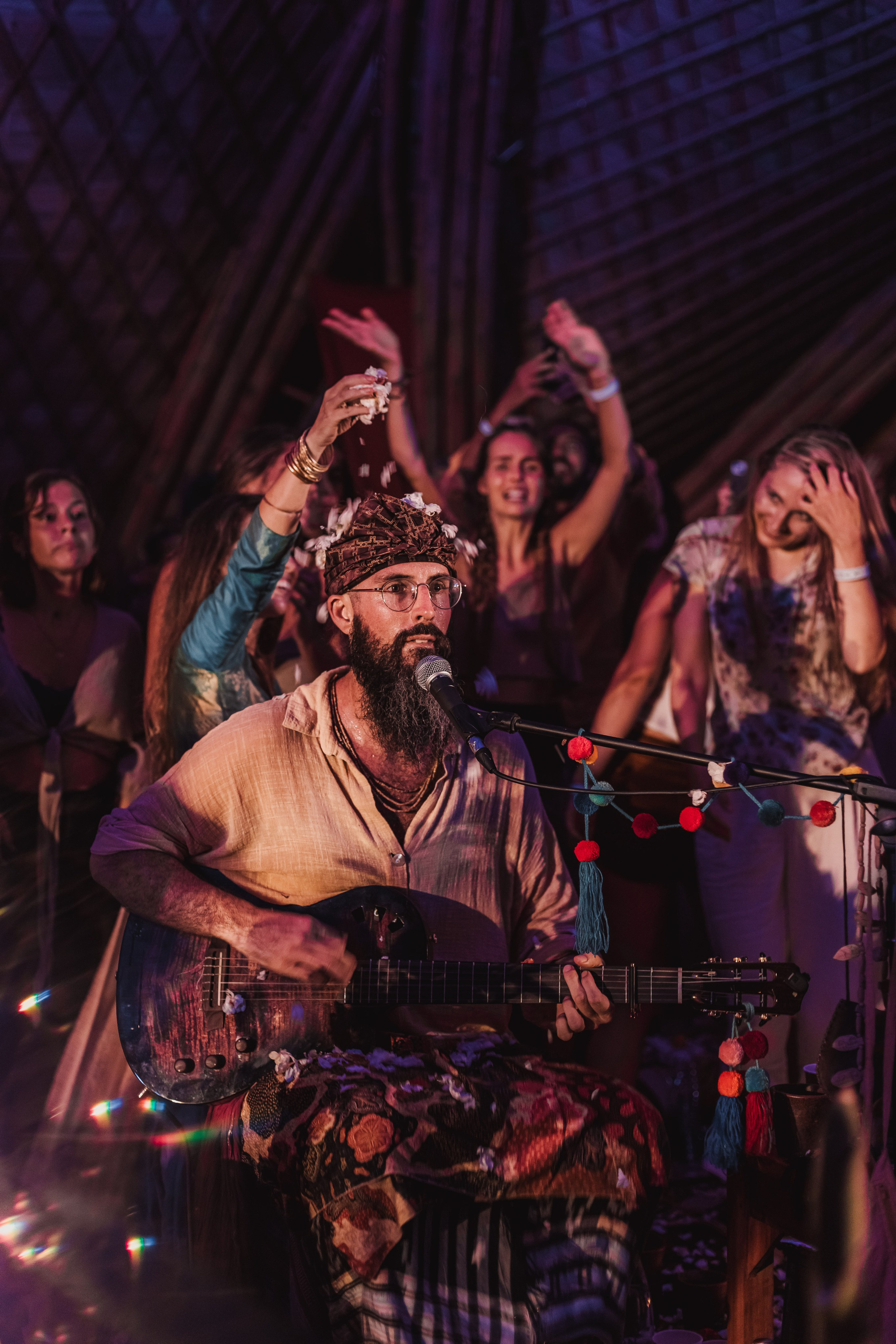 Hanuman Project kirtan at Alchemy april. Mariam Bagdasaryan