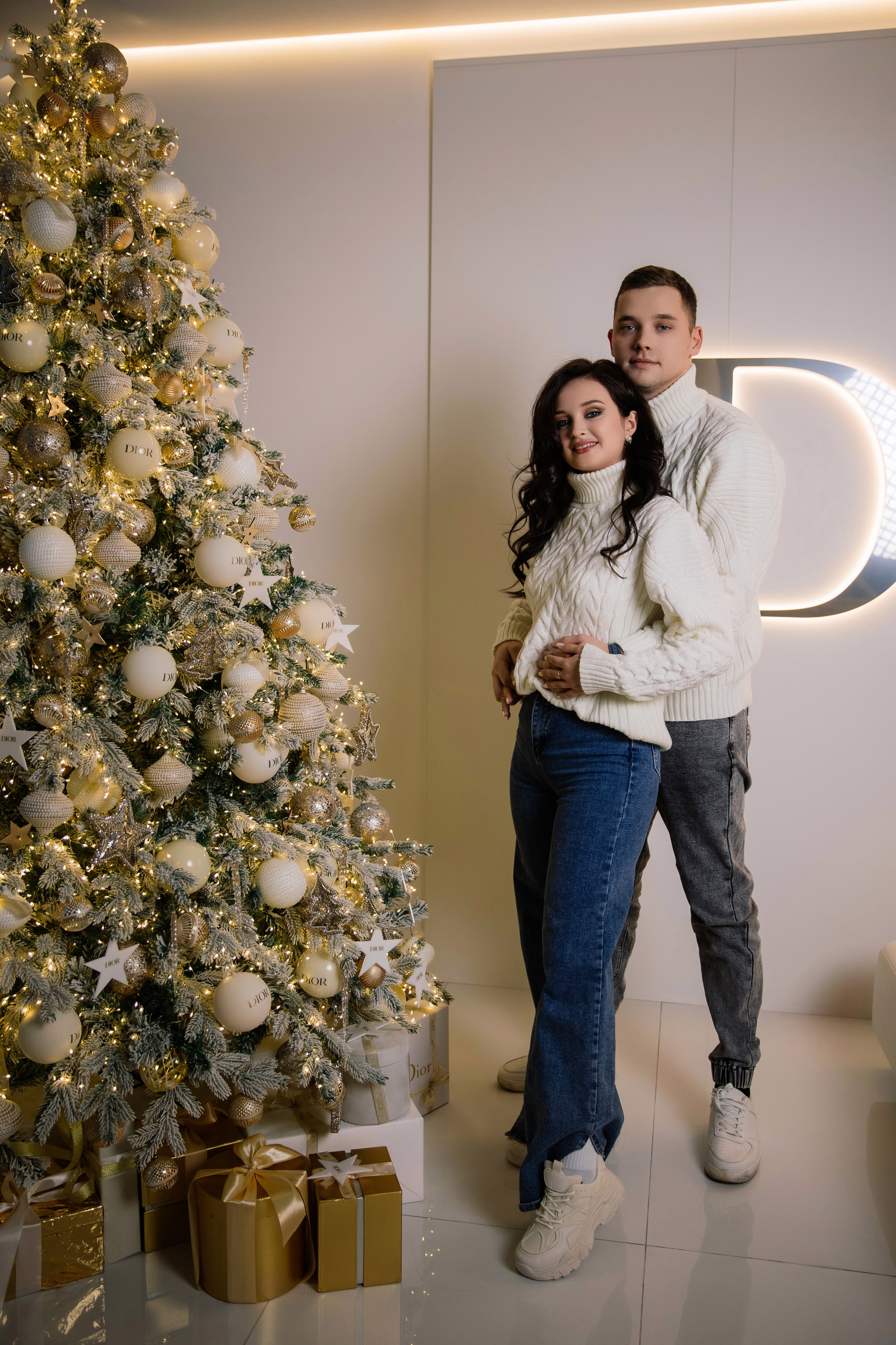 Новогодняя Love-story фотостудия Art Palace. Семейный фотограф Толстикова Кристина