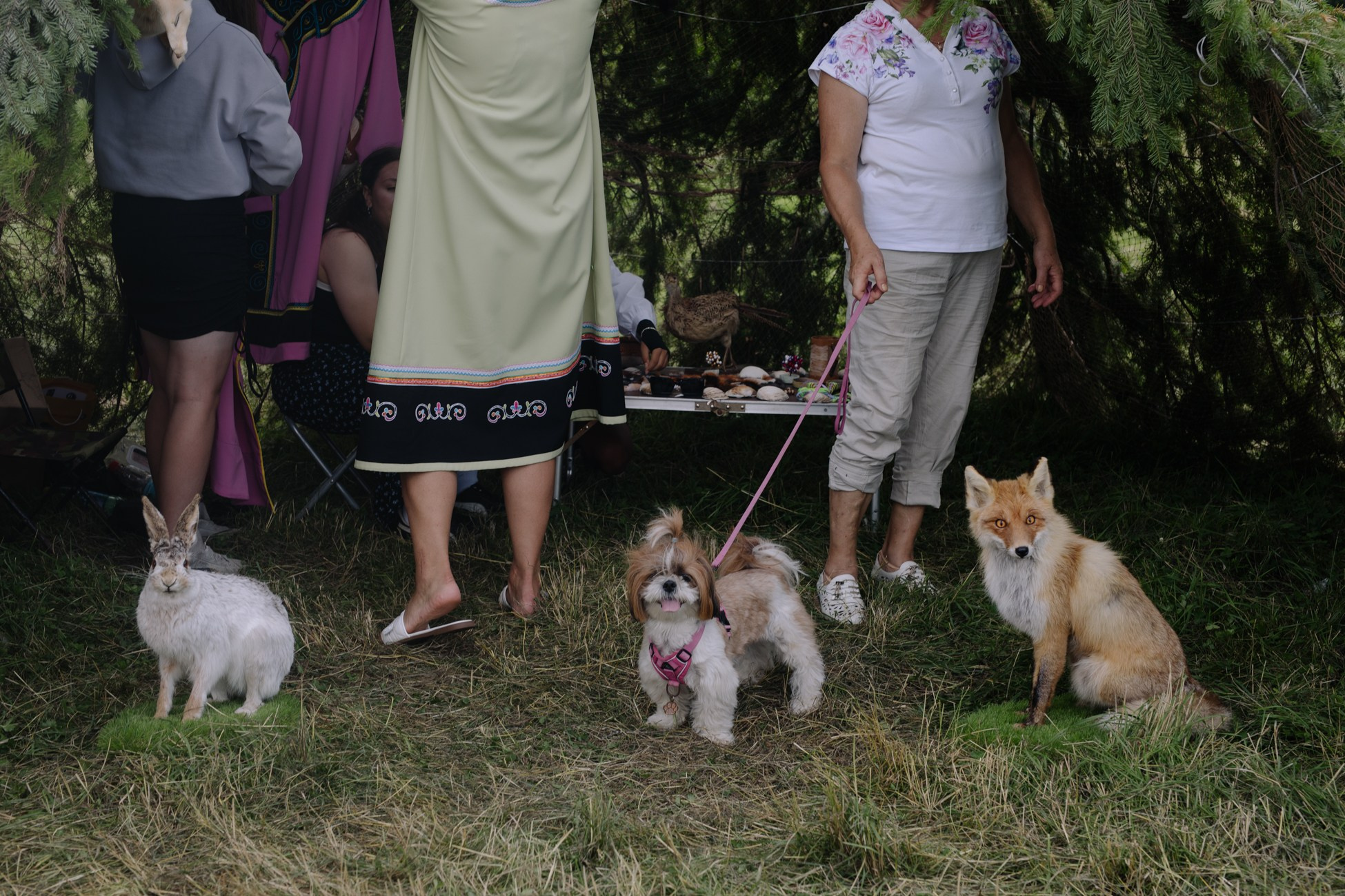 Vacationers during the celebration of the Nivkh holiday "Teni Gu" (Pink Salmon Day Day), which is traditionally held in Chir-Unvd village on the Tym River bank on the first Saturday of August.