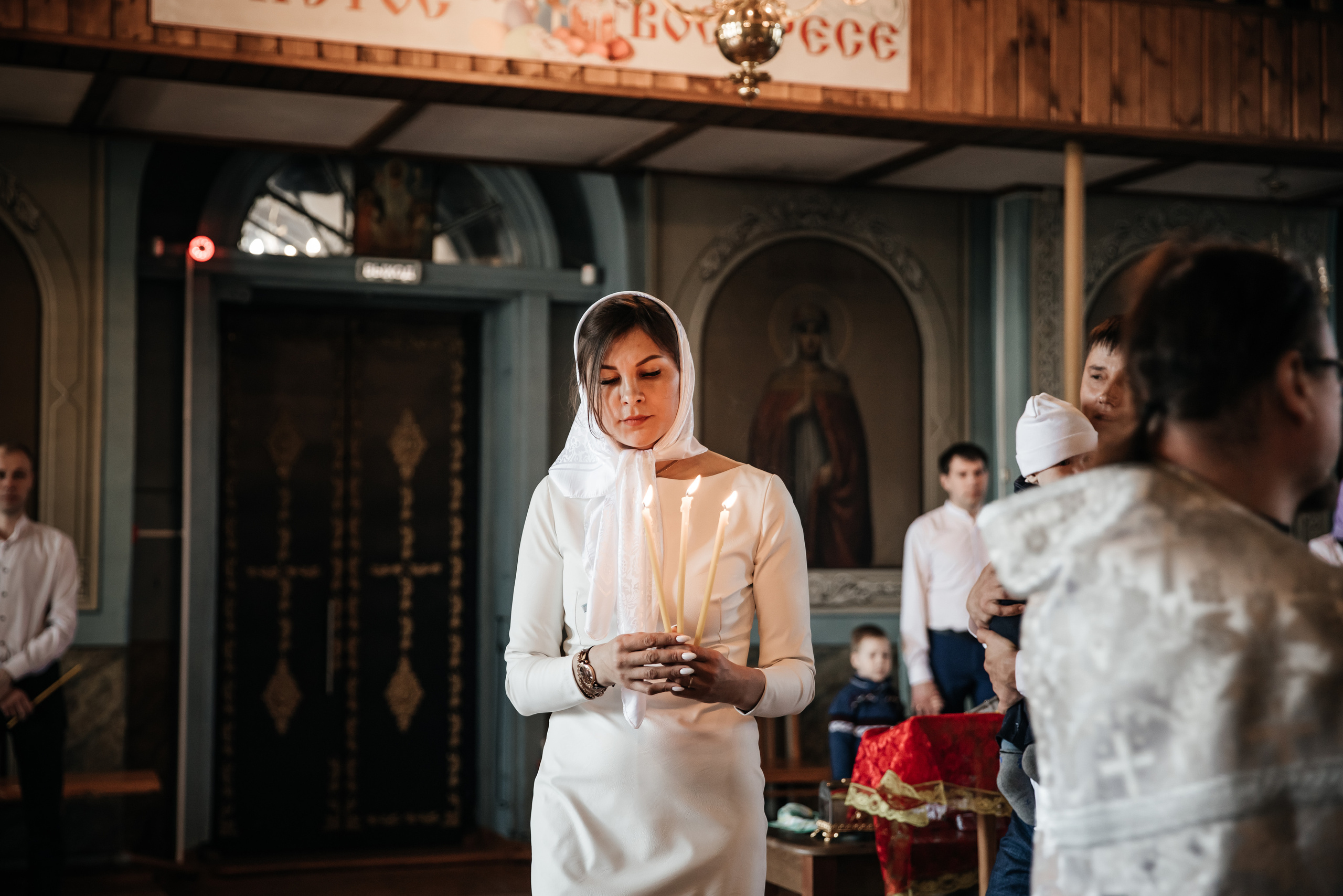 Таинство крещения село Раскильдино (2022). Romanovs | Свадебный фотограф и видеограф Чебоксары Казань Москва