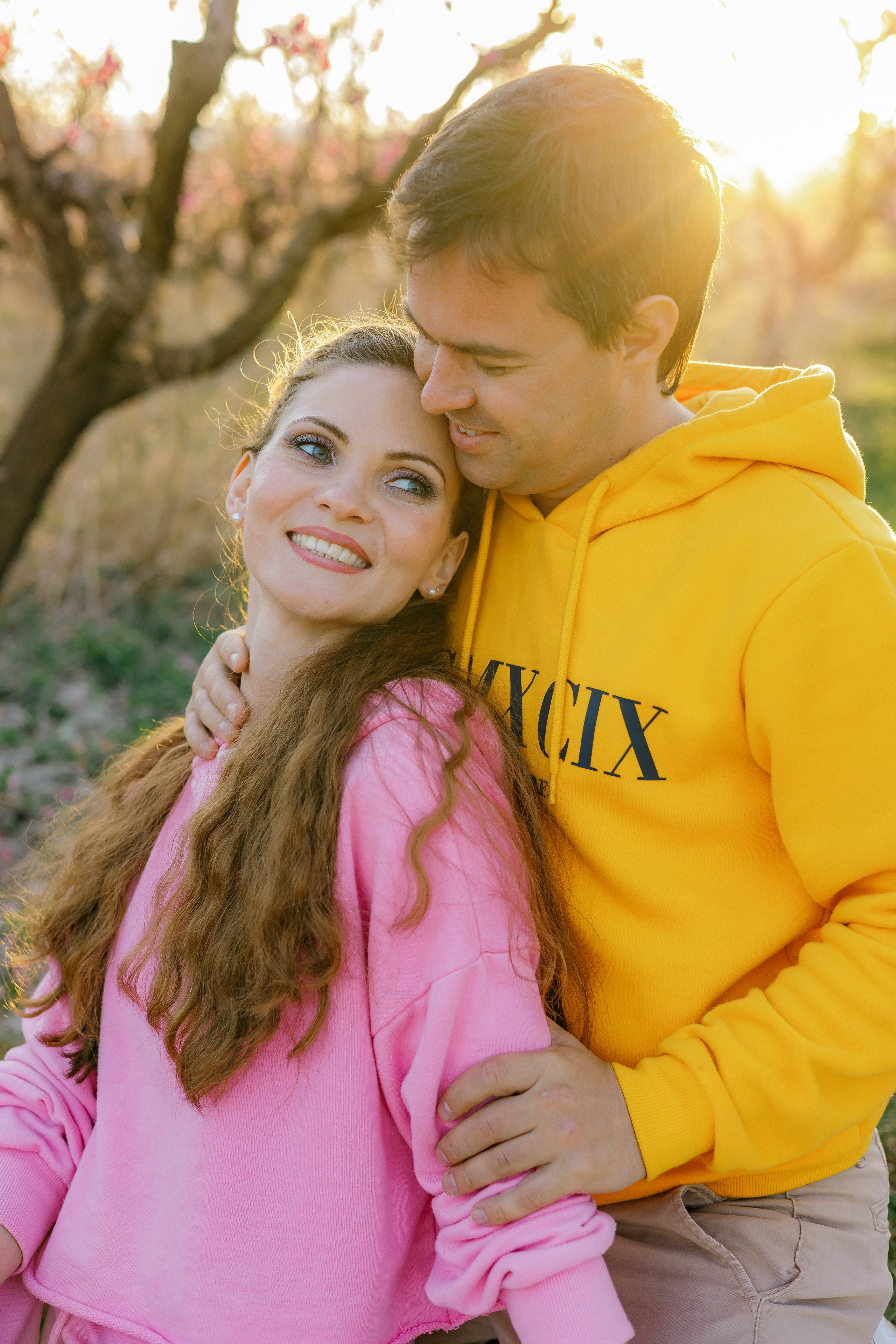 Закат в персиковом саду