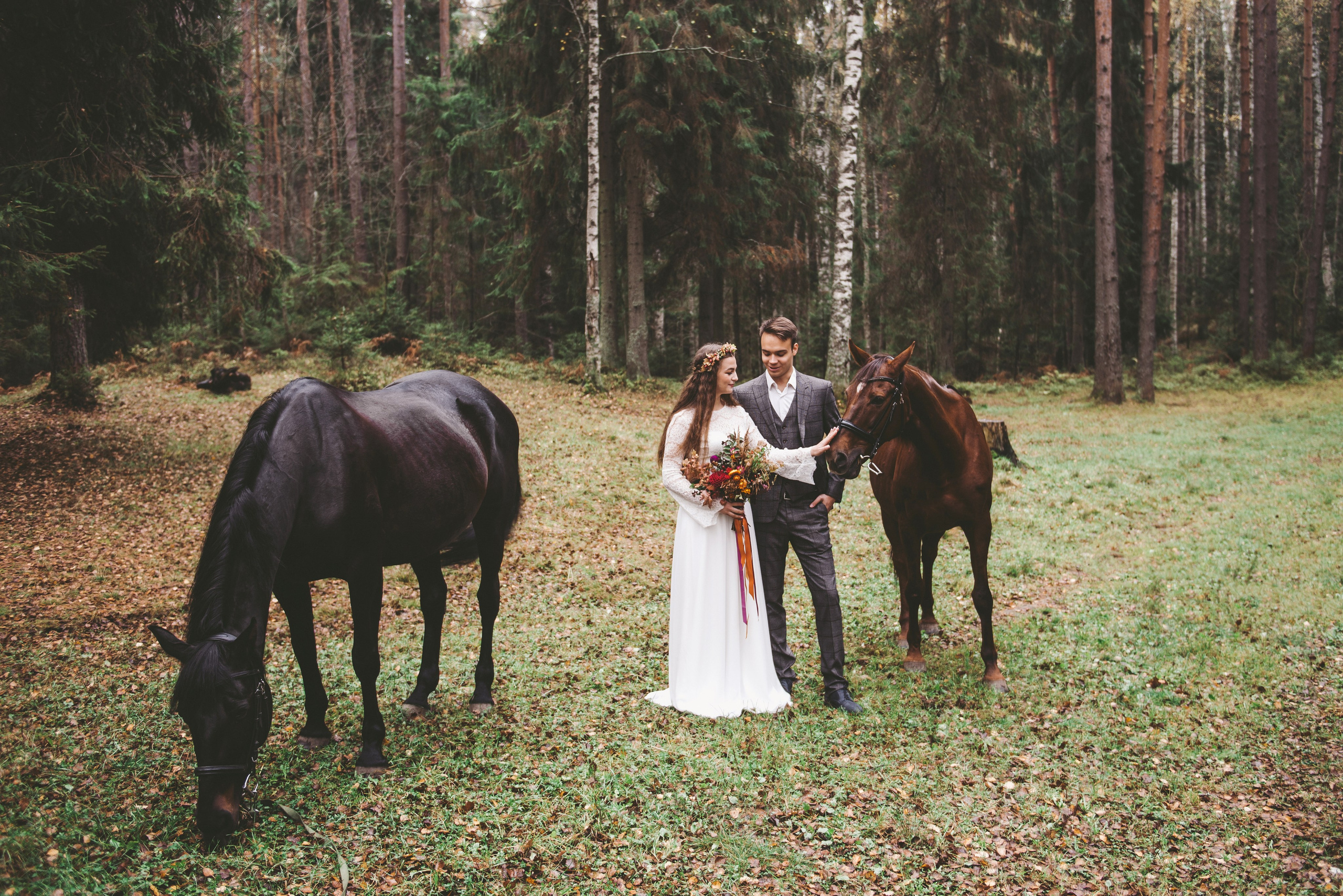 Лесная сказка с лошадками. Свадебный и семейный фотограф София Невская