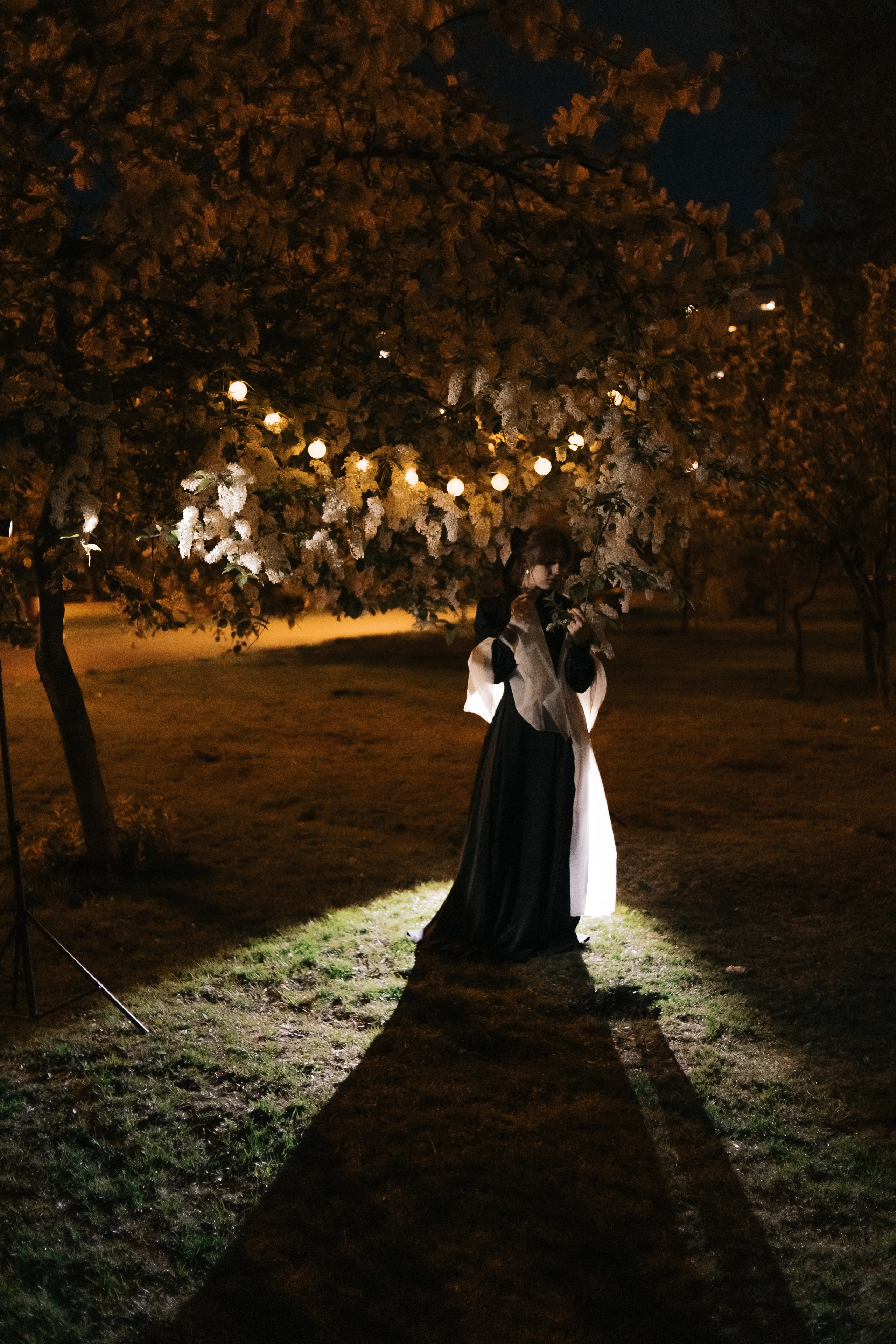 Ангелина. Ночь и цветы. Фотограф Регина Крикунова г. Красноярск