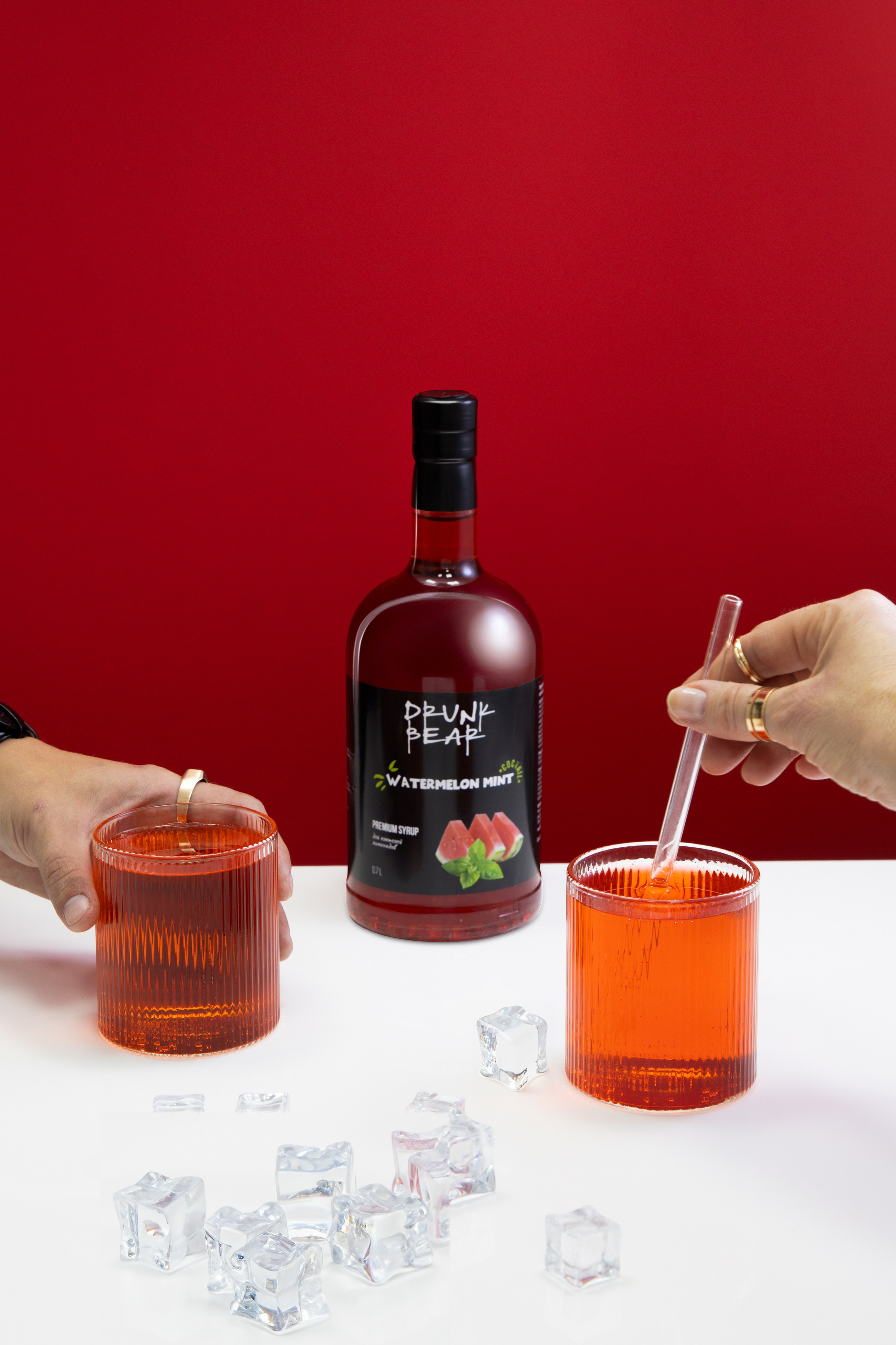 Сироп drunk bear. Предметная фотосъемка в Москве. Предметная фотостудия Москва