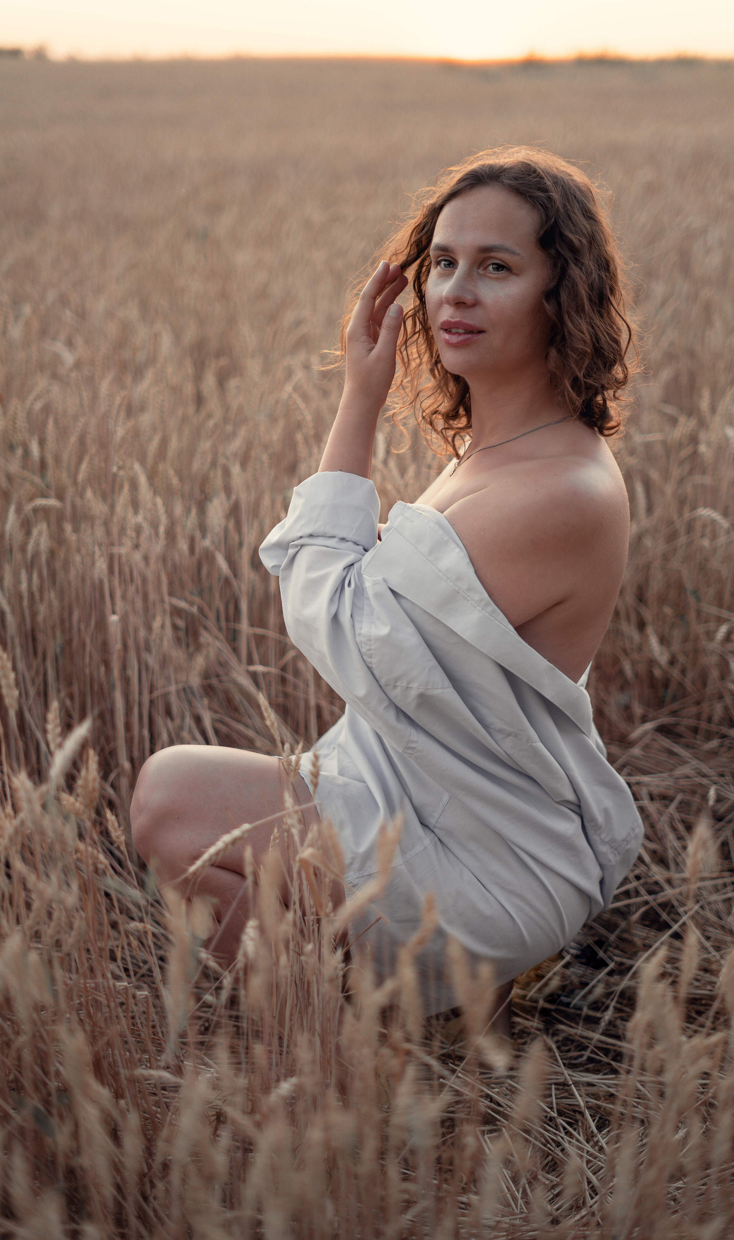 Закатное поле. Семейный и детский фотограф Ростов-на-Дону Кылосова Елена