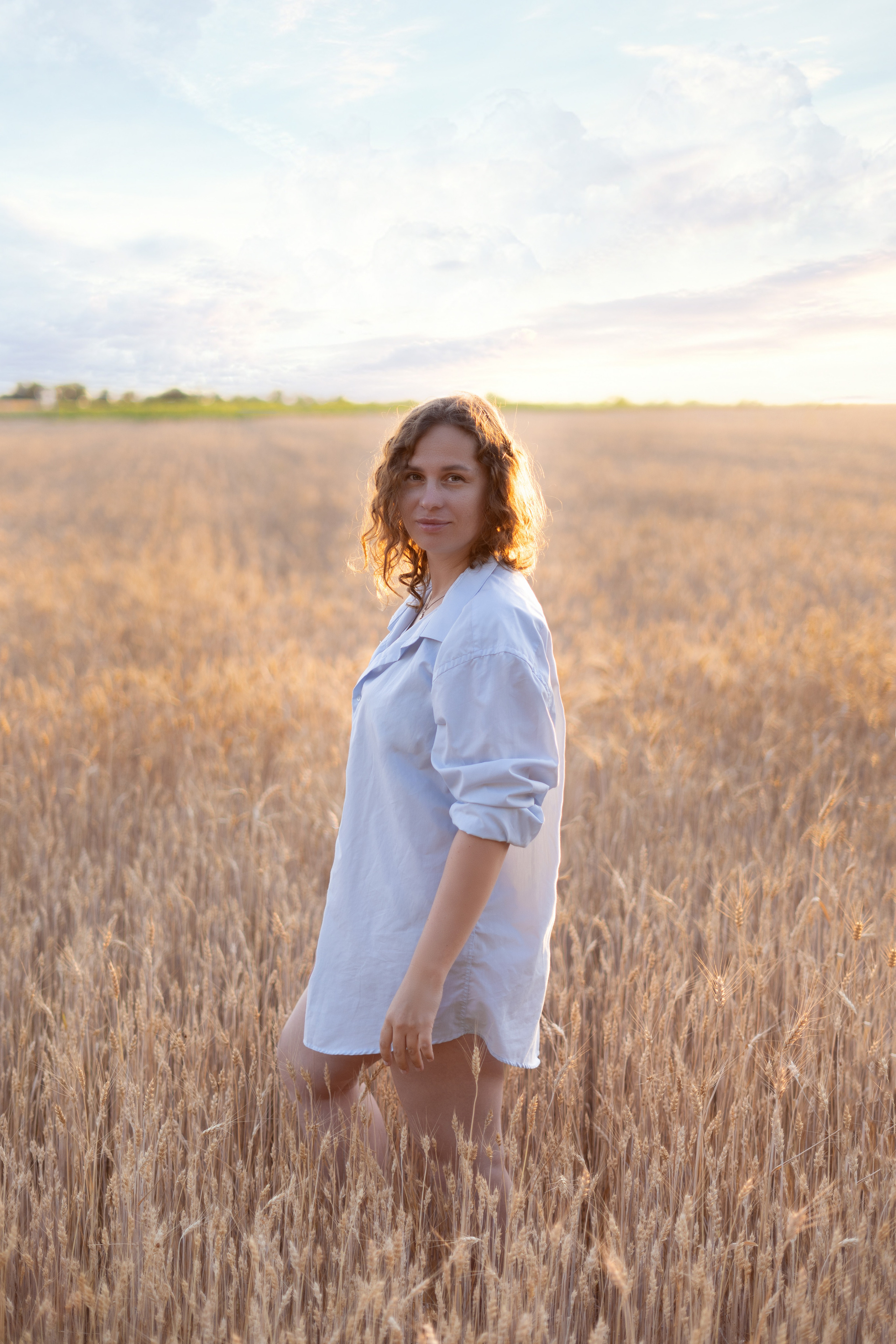 Закатное поле. Семейный и детский фотограф Ростов-на-Дону Кылосова Елена