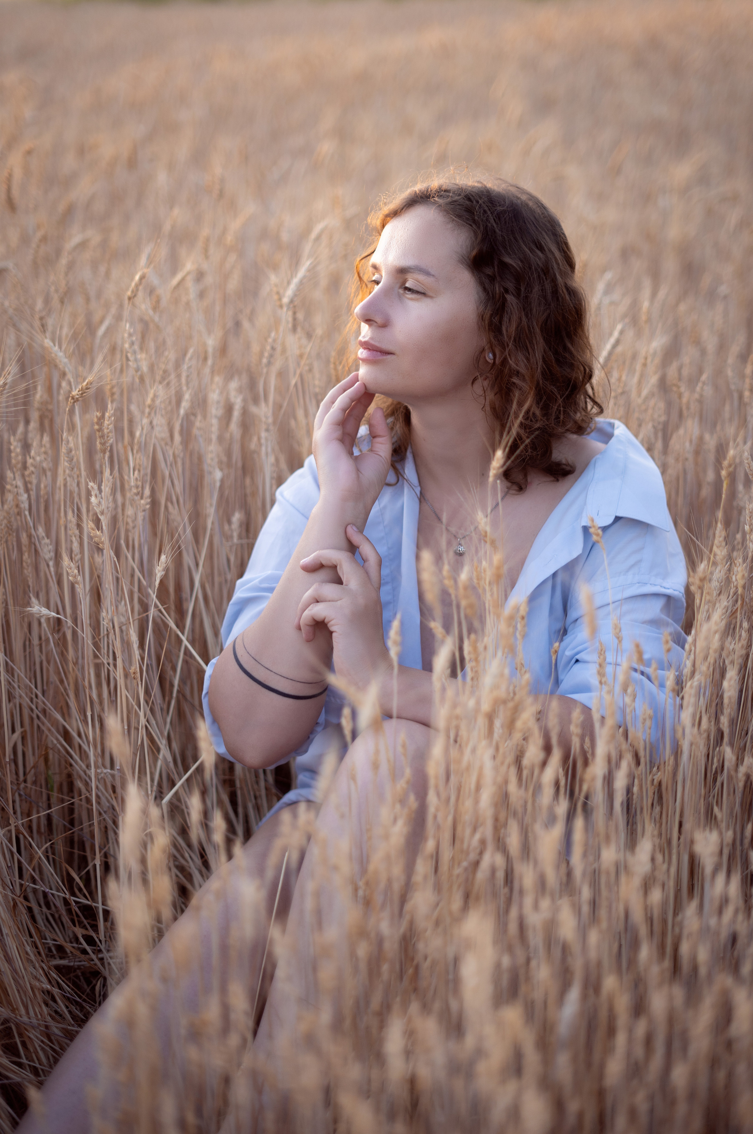Закатное поле. Семейный и детский фотограф Ростов-на-Дону Кылосова Елена