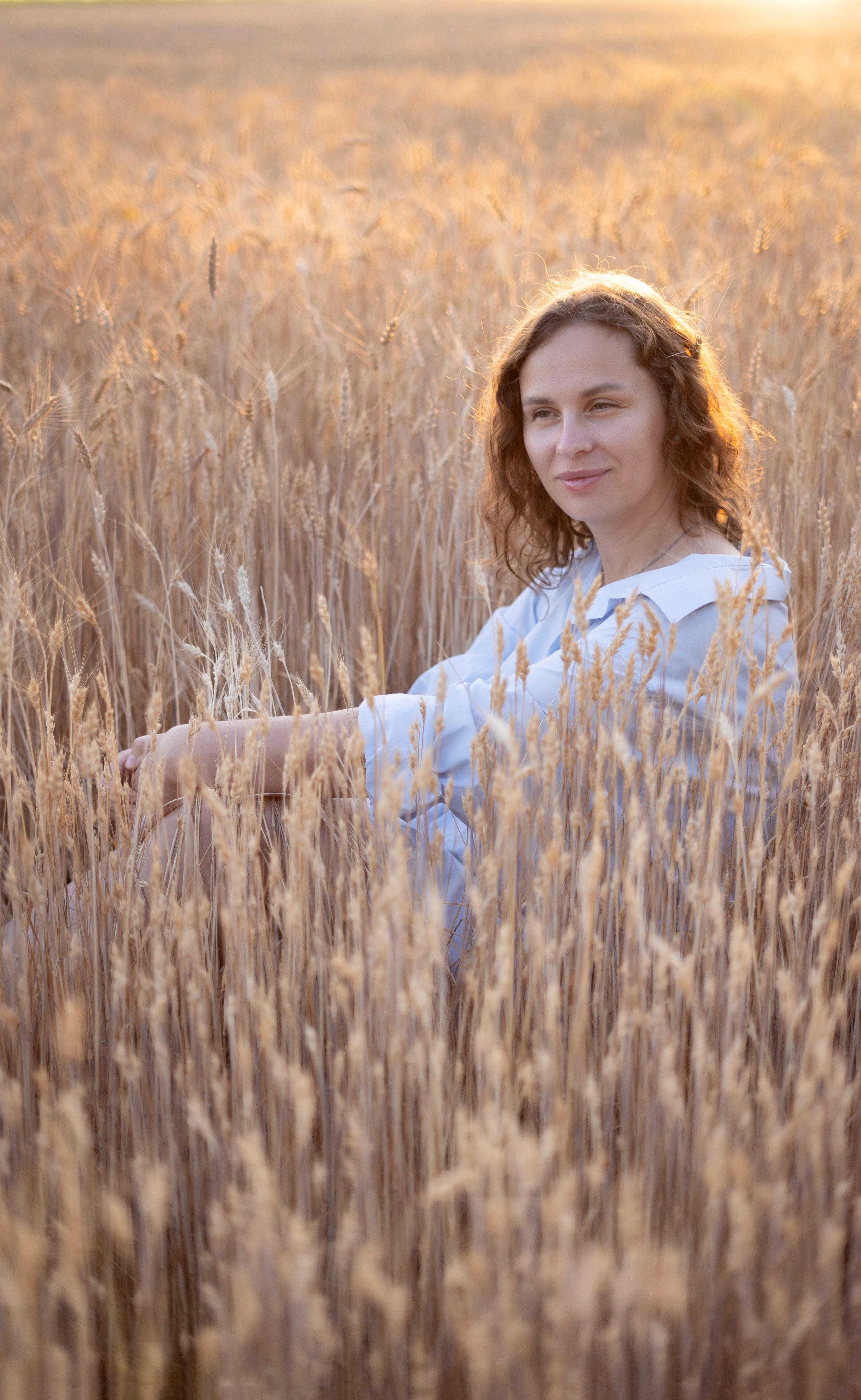 Закатное поле. Семейный и детский фотограф Ростов-на-Дону Кылосова Елена