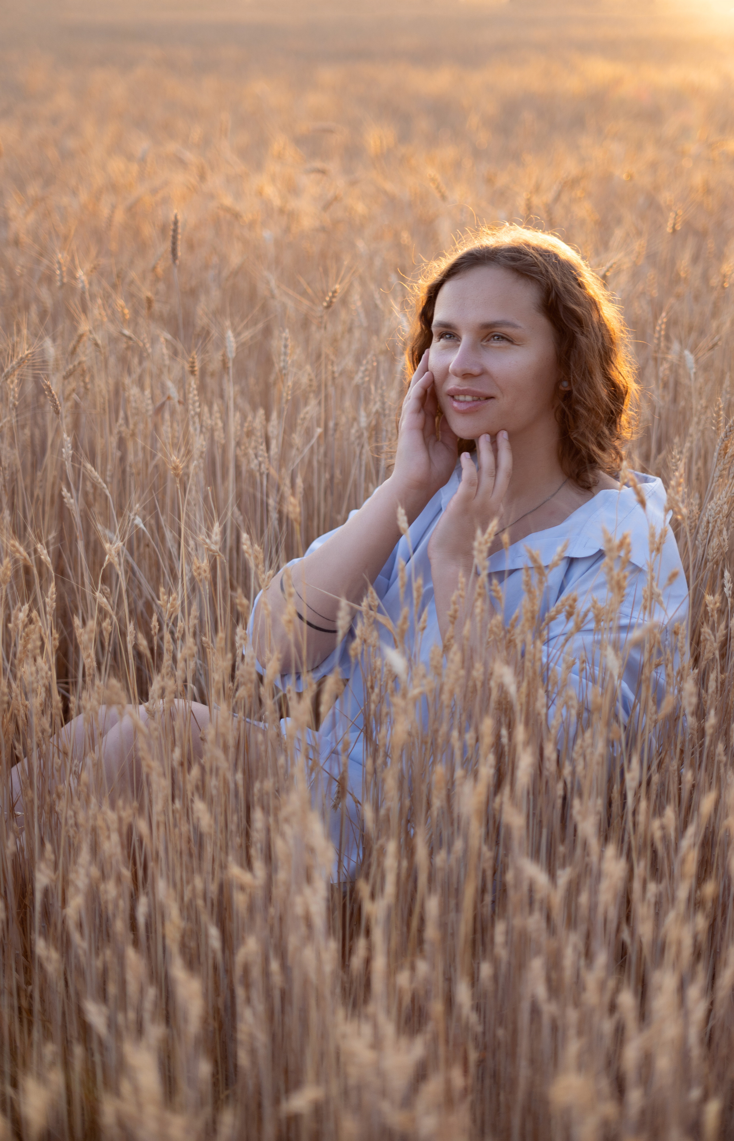 Закатное поле. Семейный и детский фотограф Ростов-на-Дону Кылосова Елена