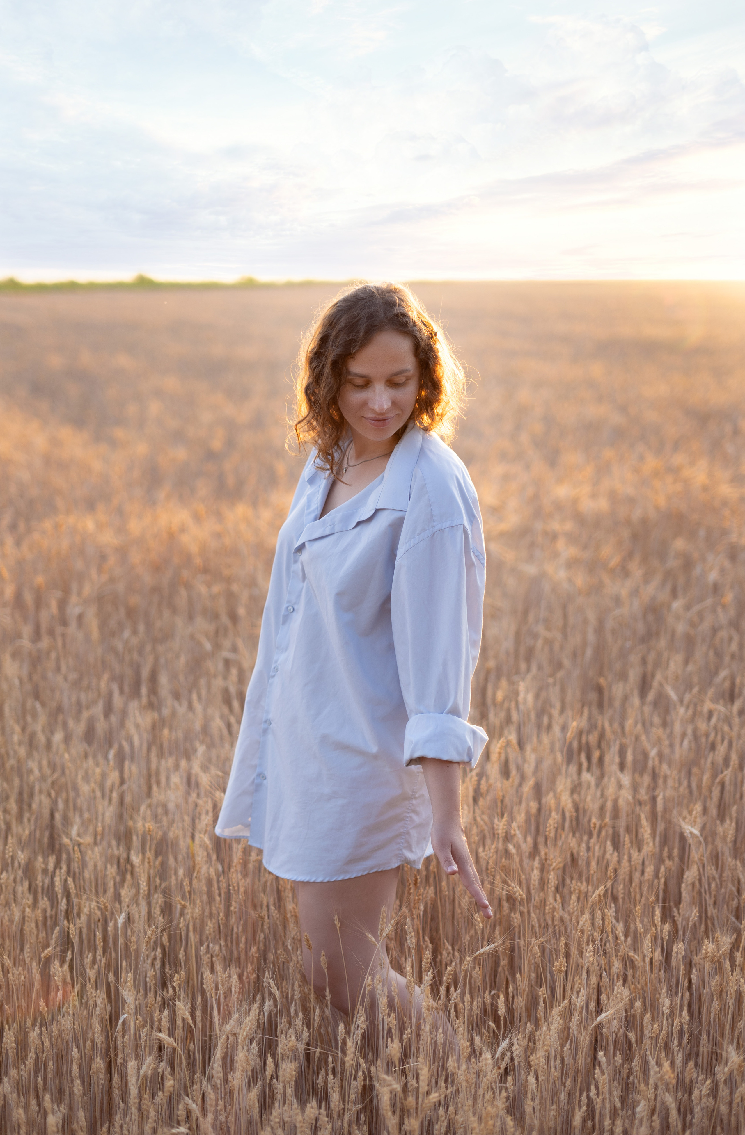 Закатное поле. Семейный и детский фотограф Ростов-на-Дону Кылосова Елена