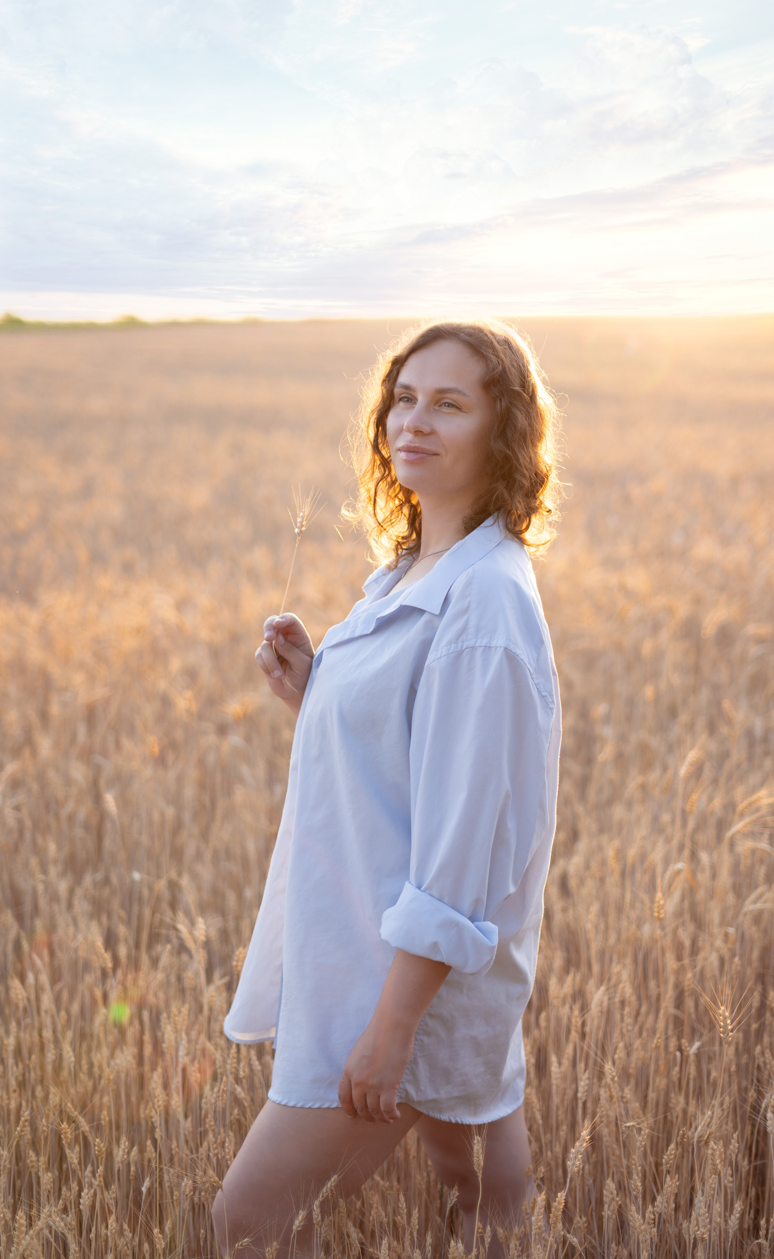 Закатное поле. Семейный и детский фотограф Ростов-на-Дону Кылосова Елена