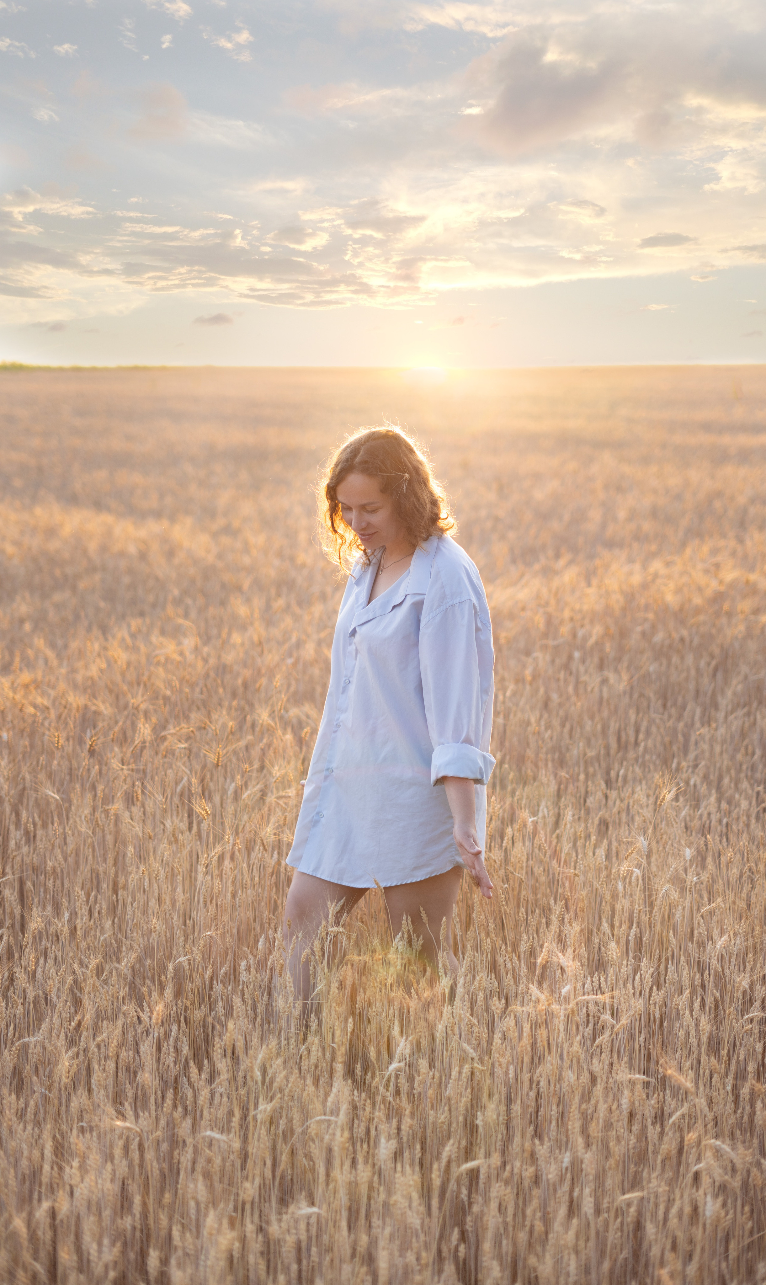 Закатное поле. Семейный и детский фотограф Ростов-на-Дону Кылосова Елена