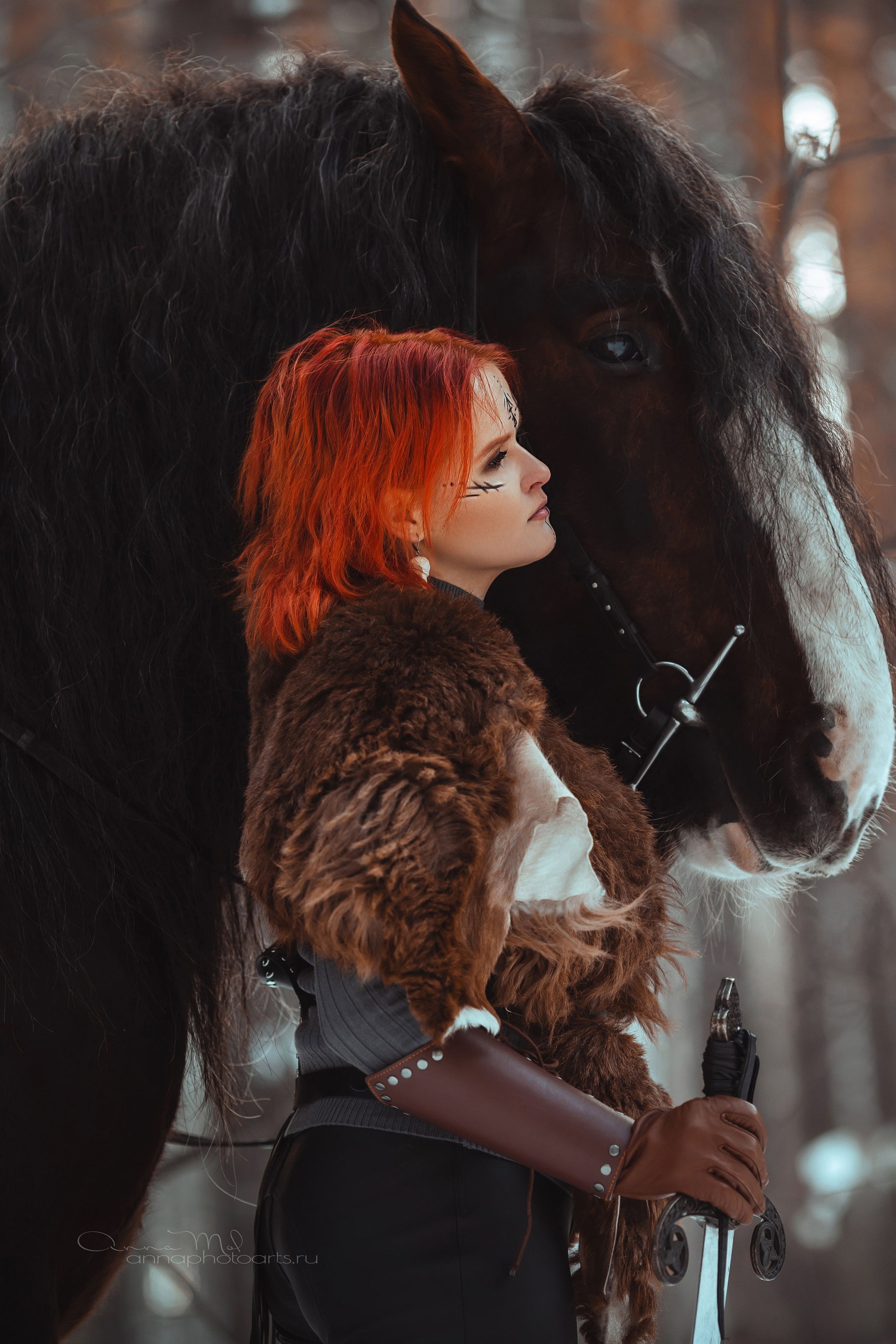 Настя, Малыш и Зевс. Анна Молчанова конный фотограф в Тюмени | фотосессии с лошадьми Тюмень