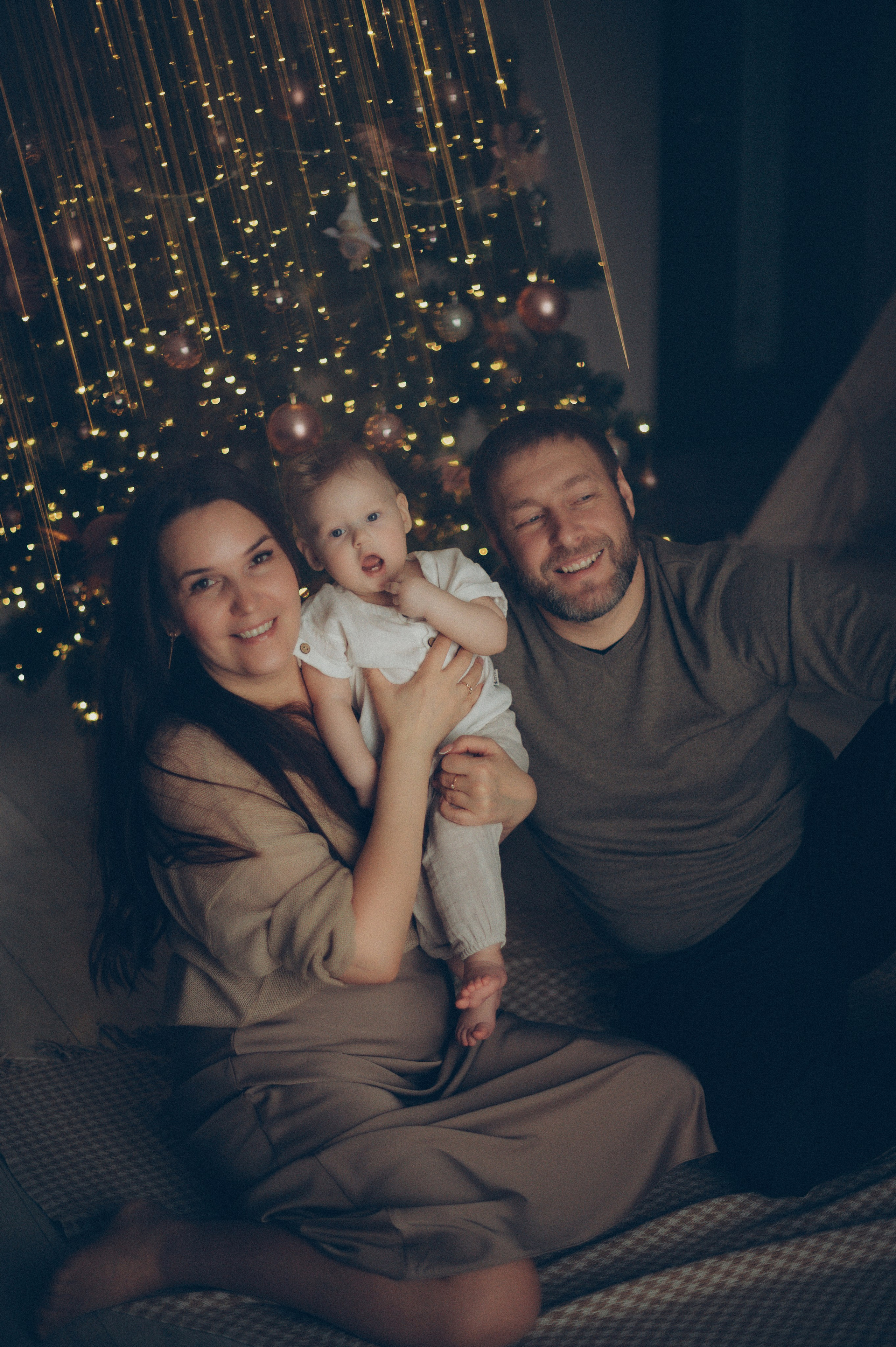 Лева, Жанна и Владимир (новогодняя домашняя). Фотограф, г. Лесной Свердловской области