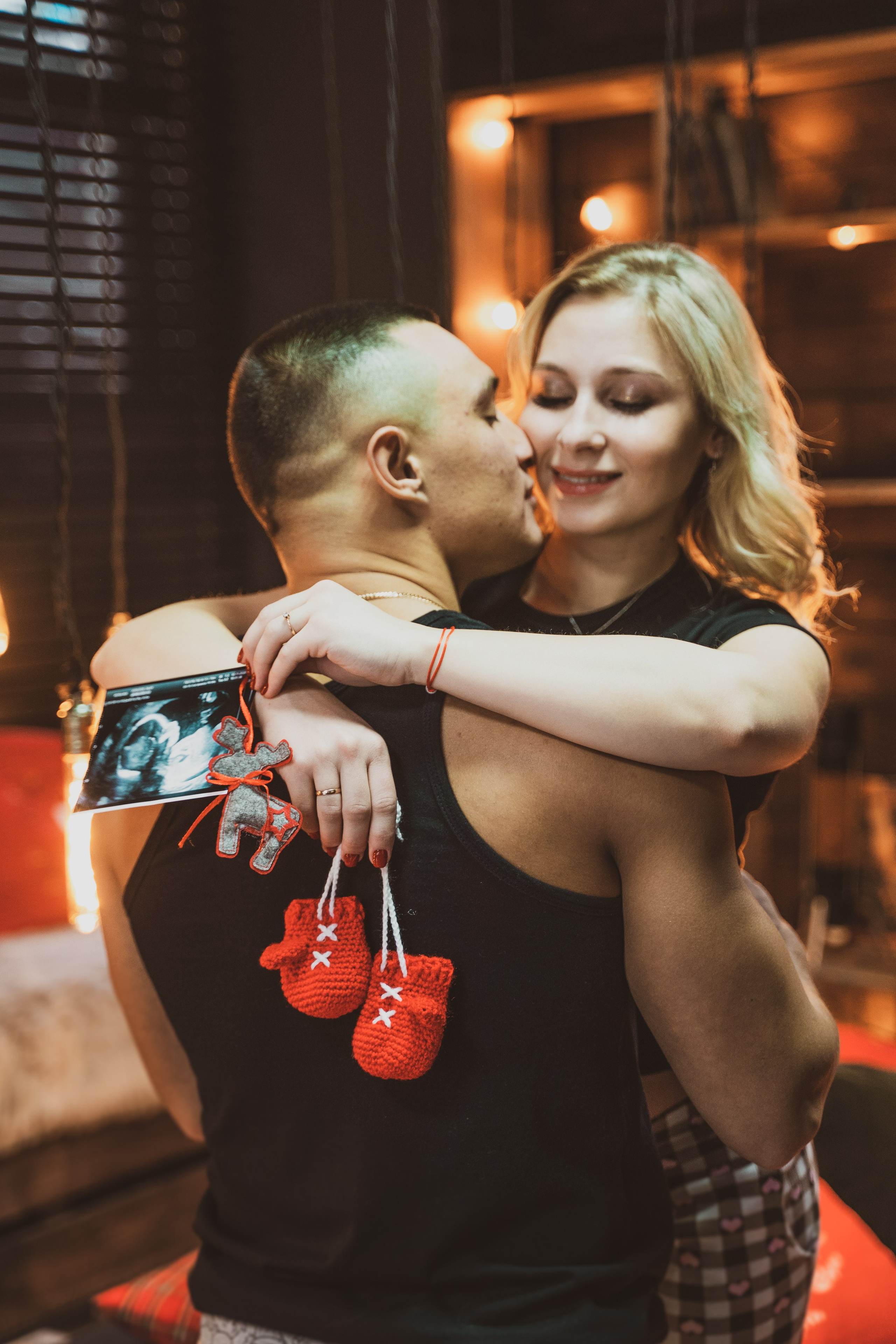 Новогодняя фотосессия беременности в студии. Анна и Кирилл. Свадебный и репортажный фотограф в Уфе| Осетрова Ольга