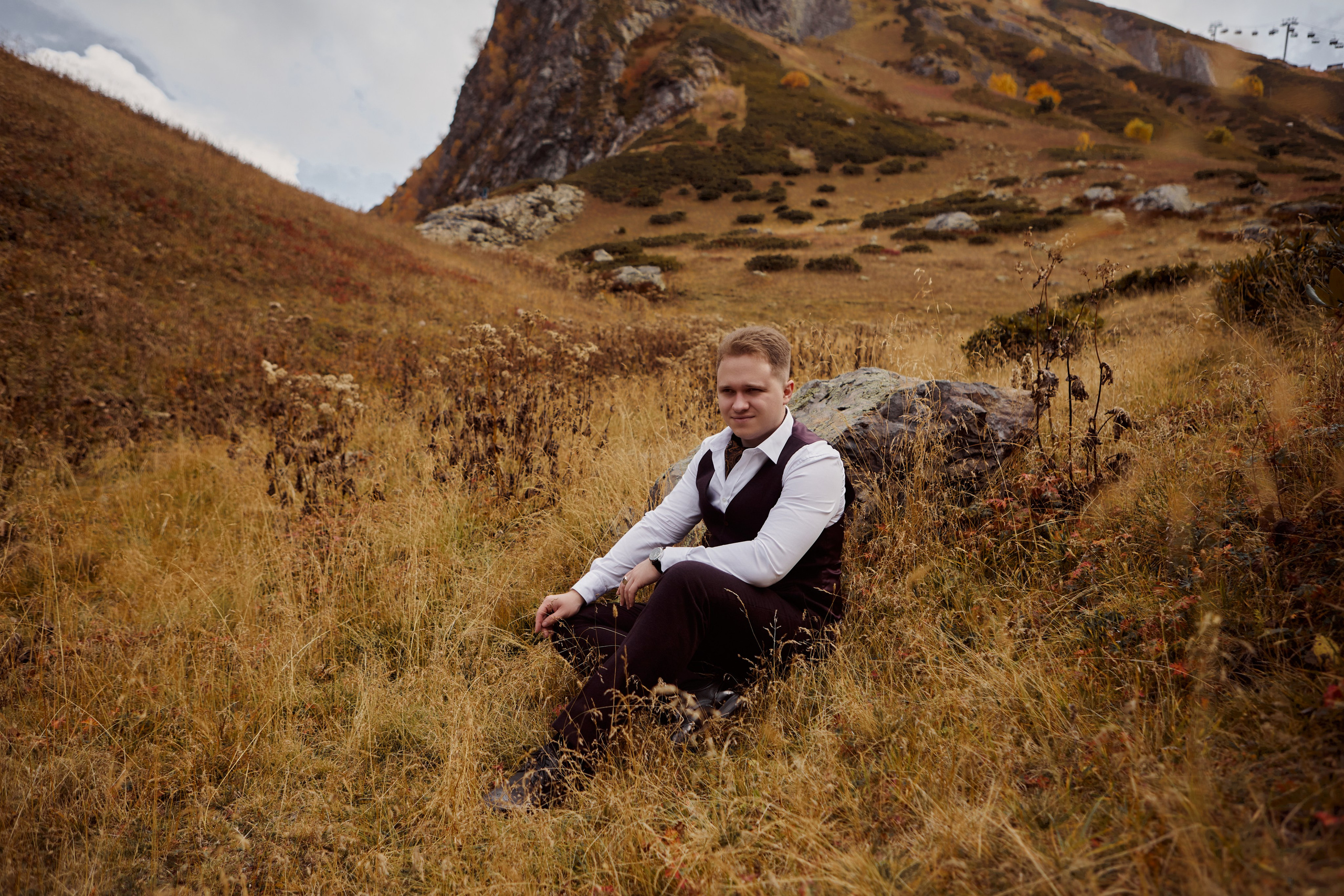 Свадебная фотосессия в горах. Свадебный и семейный фотограф в Сочи-Красной поляне Ларионова Анна