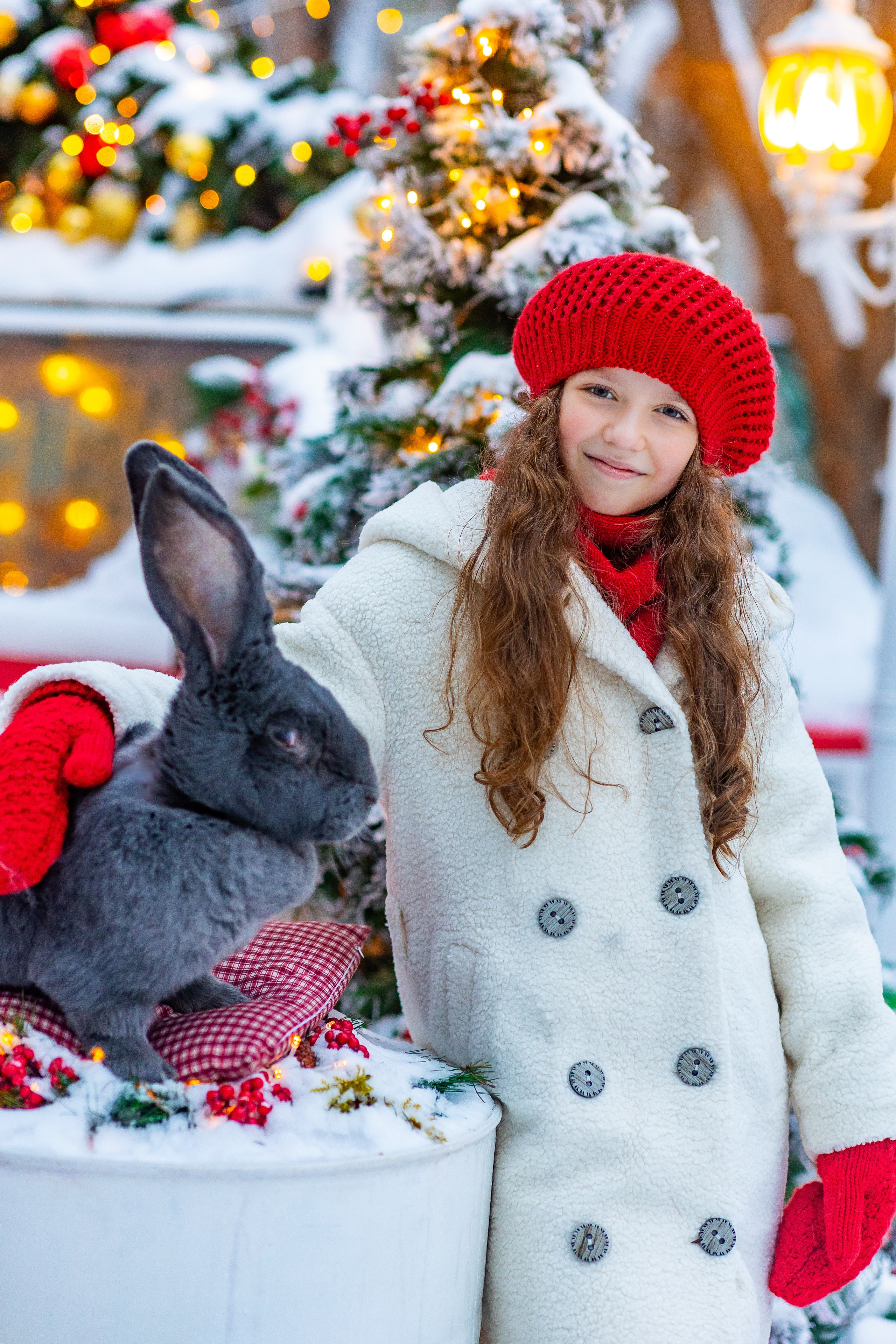Полина и гигантский кролик Зая. Фото и видео Москва. Свадебный фотограф, видеограф, фотосессии, видеосъемка