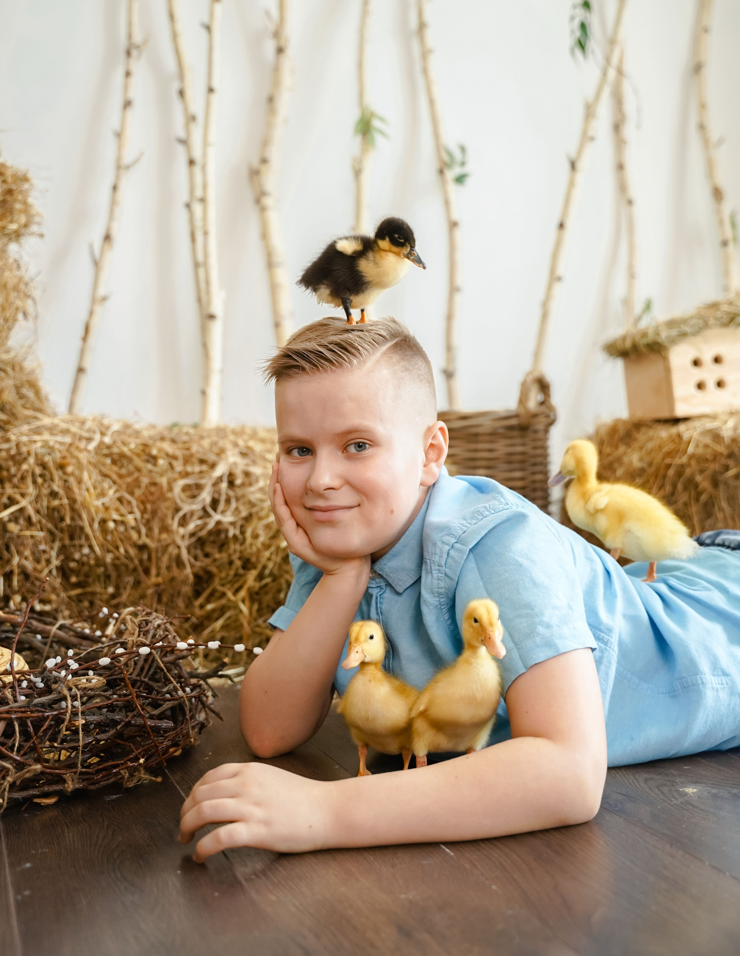 ПРОЕКТ «ПАСХАЛЬНЫЙ» С УТЯТАМИ. Фотограф в Ялте Инна Найден. Детский и семейный фотограф