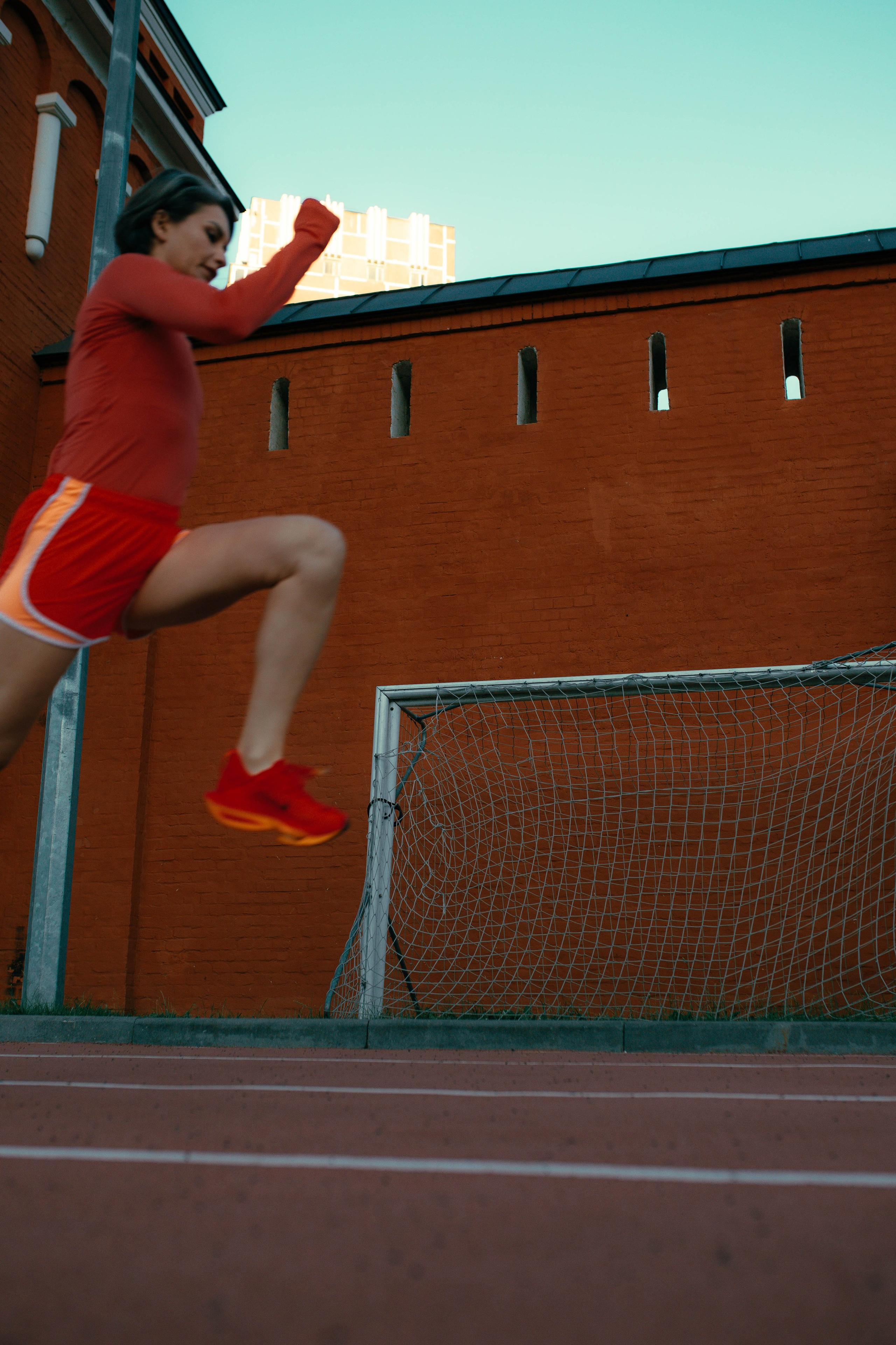 Рассвет на стадионе с Ольгой. Александра Мельниченко/ Бегающий фотограф