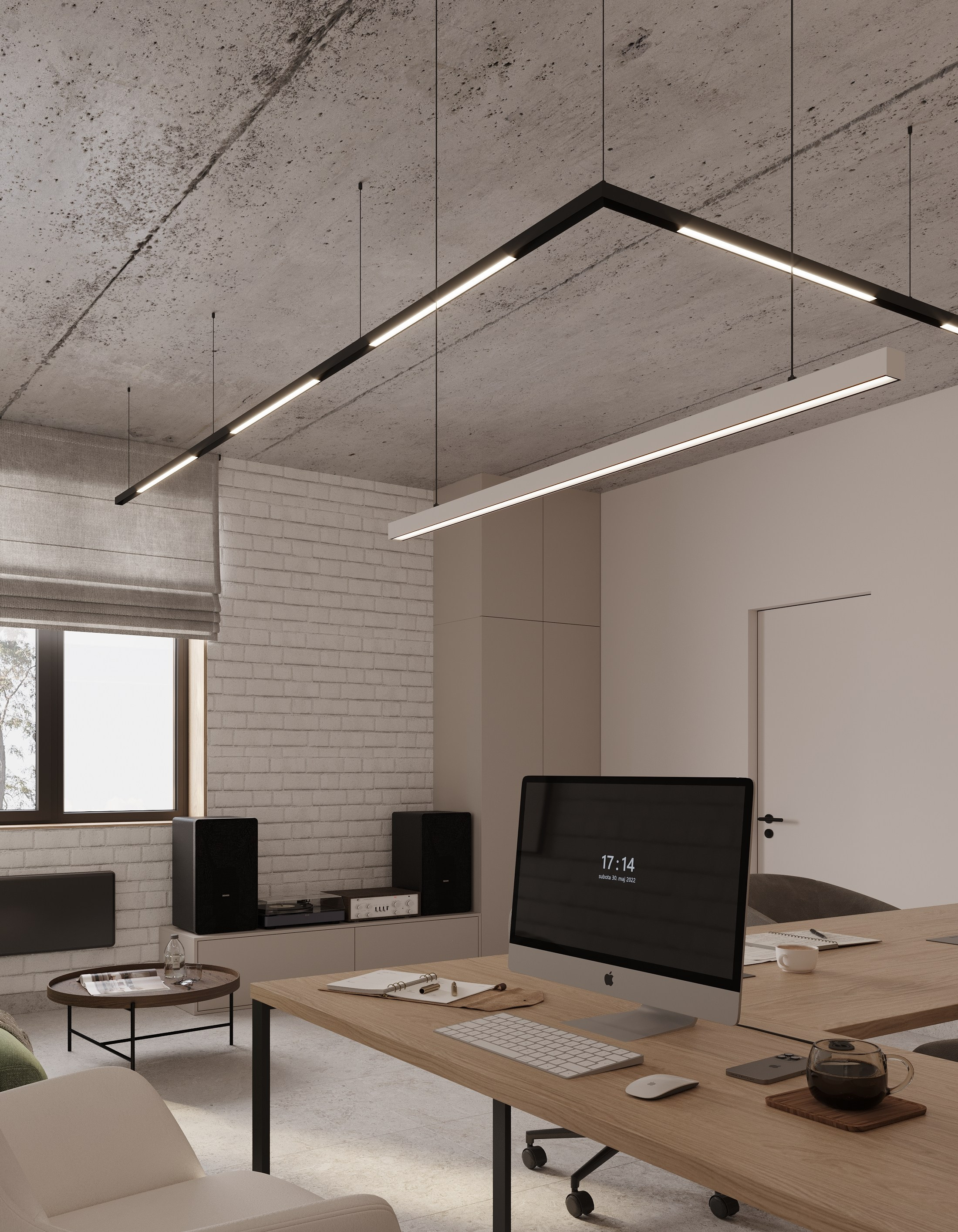 Офис компании «Мединвест». Дизайн интерьера, 3D-визуализация Владивосток