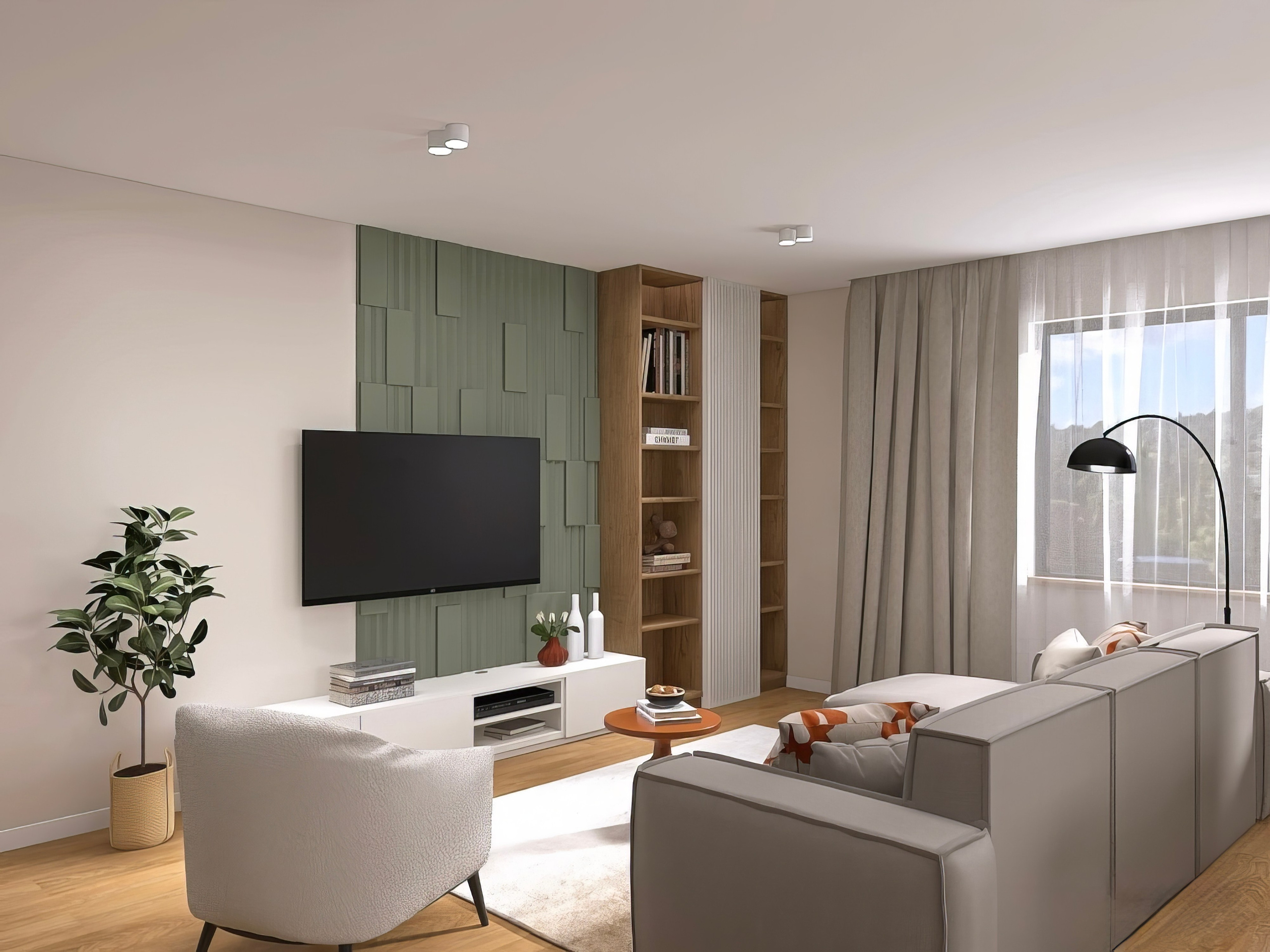 Кухня-гостиная и Санузел из загородного дома, г. Пермь. Дизайнер интерьера в Санкт-Петербурге Ольга Рытаровская