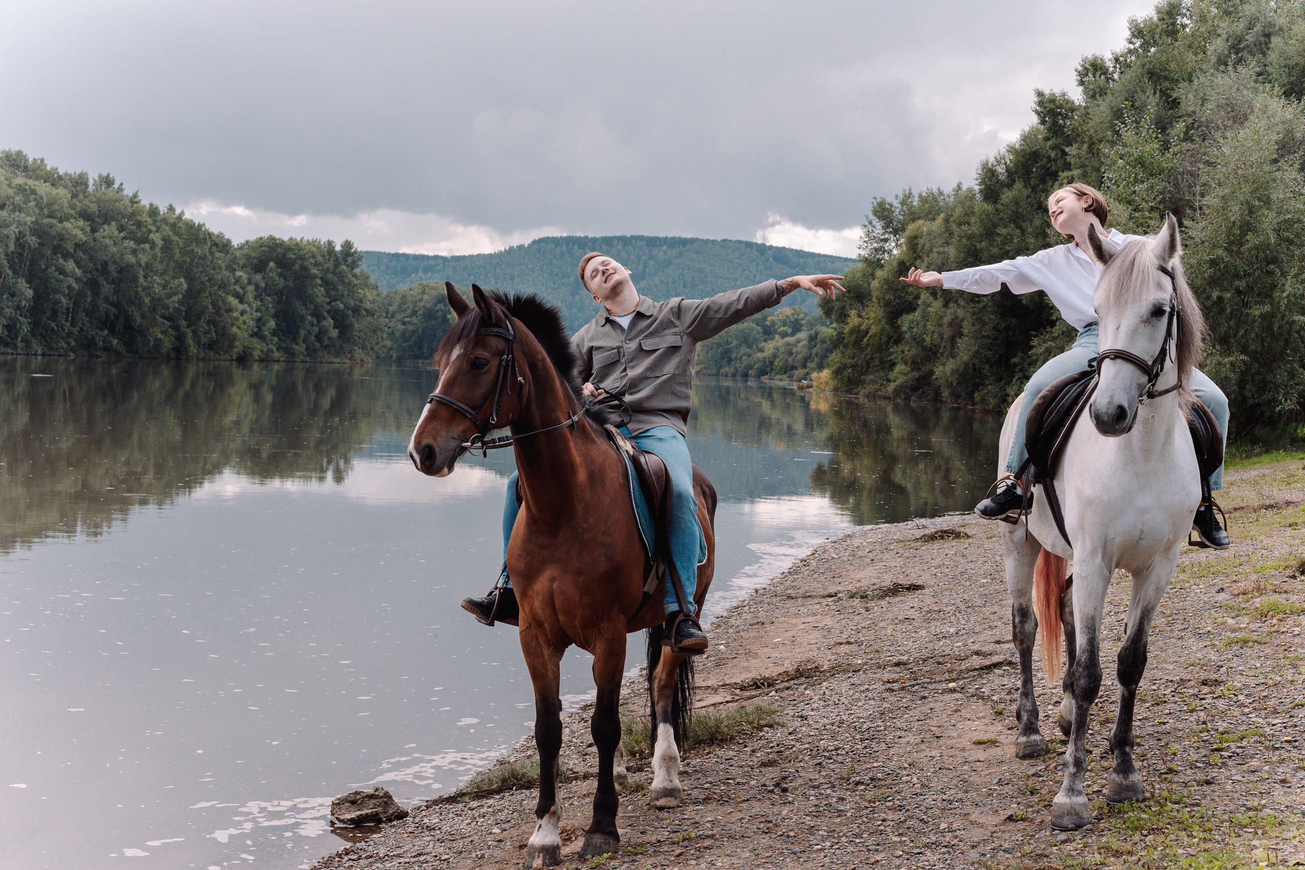 Фотосессия прогулка кони  Новокузнецк водник
