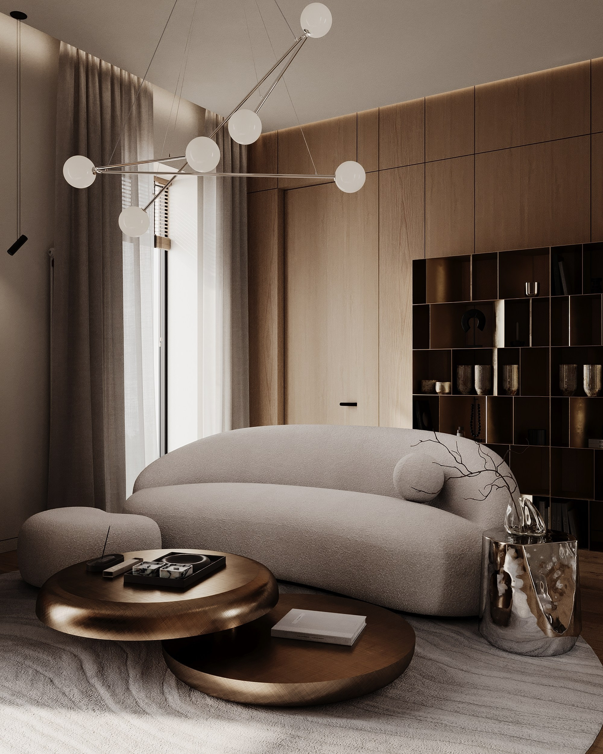PRIVATE HOUSE. Interior 3D visualizer Liya Iskevich