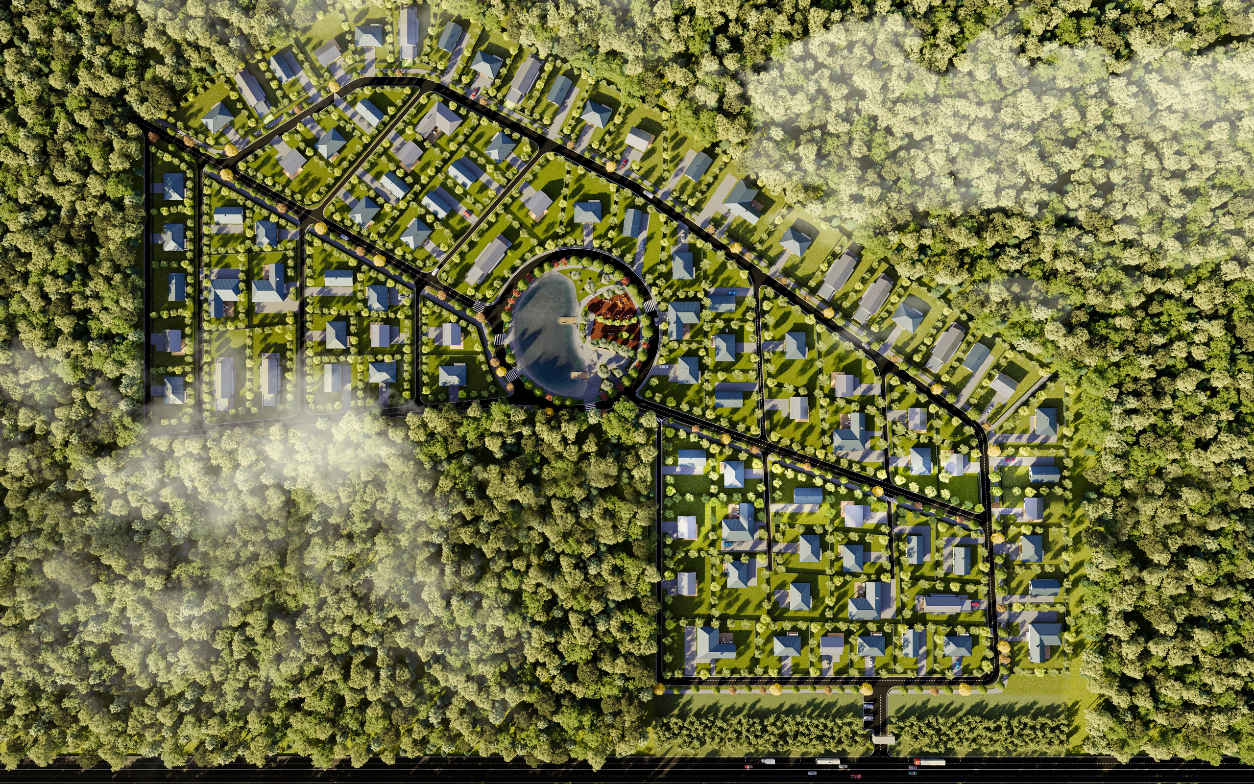 Коттеджный посёлок «Волошино Парк». Визуальный контент для недвижимости в Калининграде