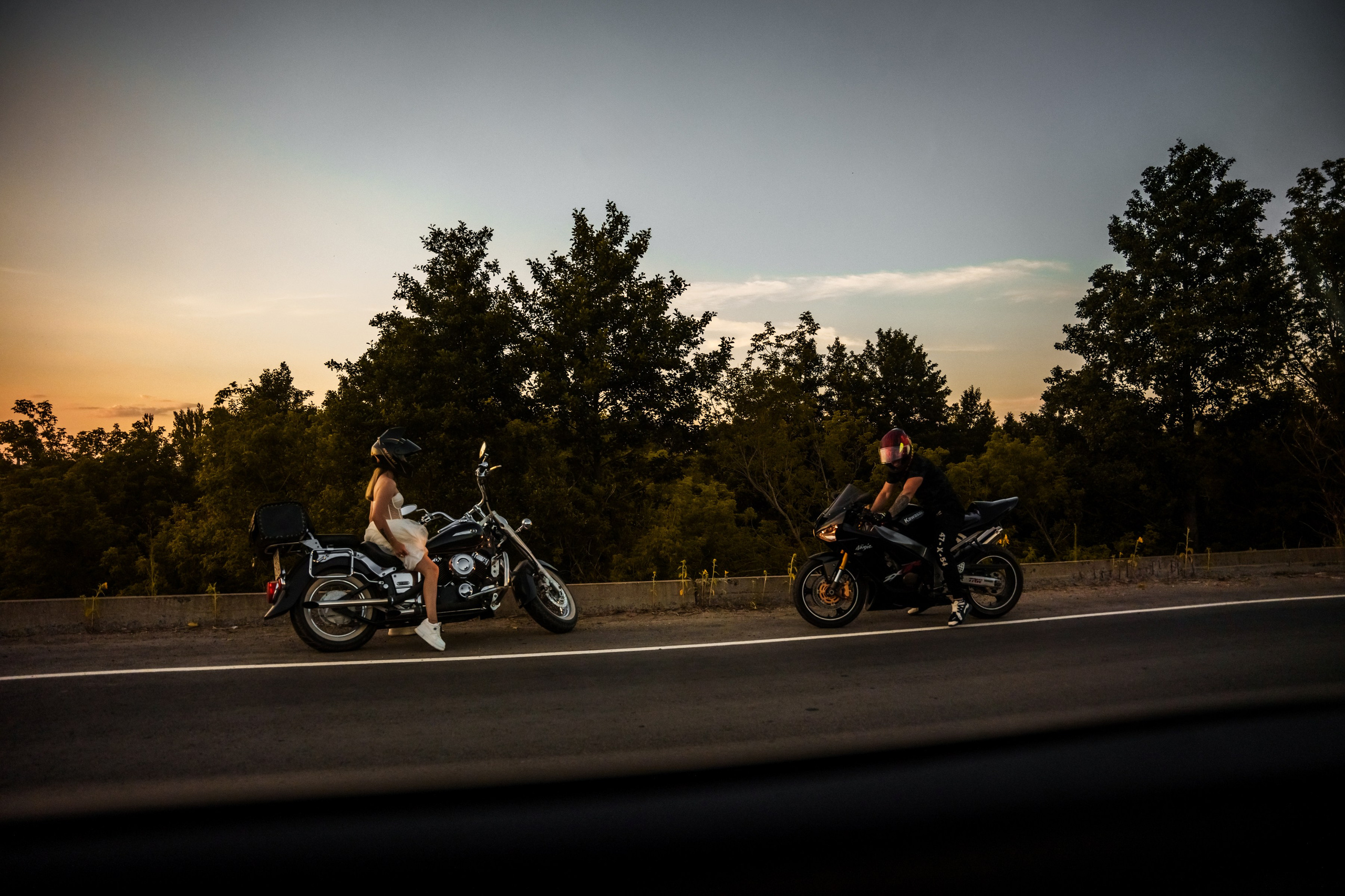 Свадебная мото фотосессия на закате саратов фотограф плаксина ольга. Ольга Плаксина фотограф в Саратове