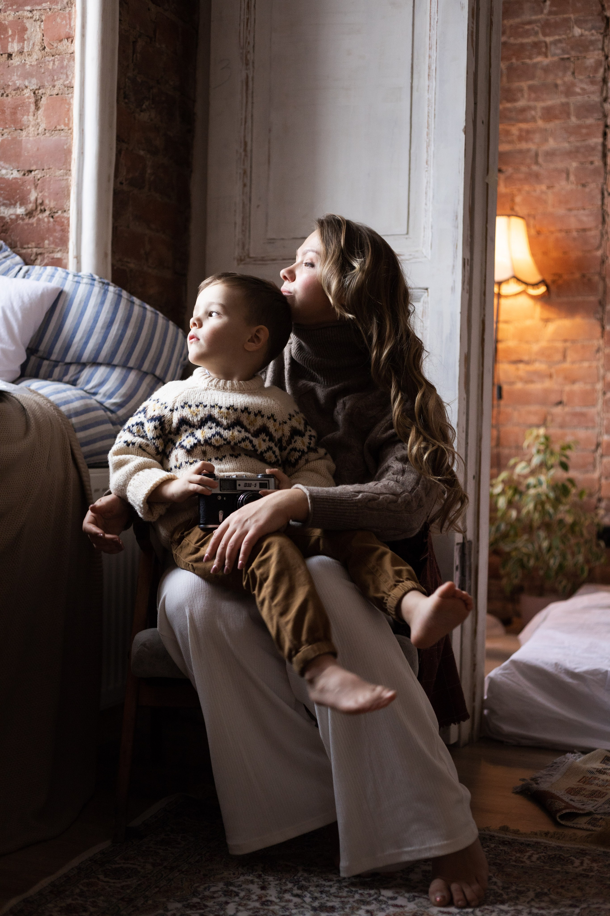 Елена и Николас. Новогодняя фотосессия в студии. Семейный и детский фотограф в Санкт-Петербурге Павлова Елена