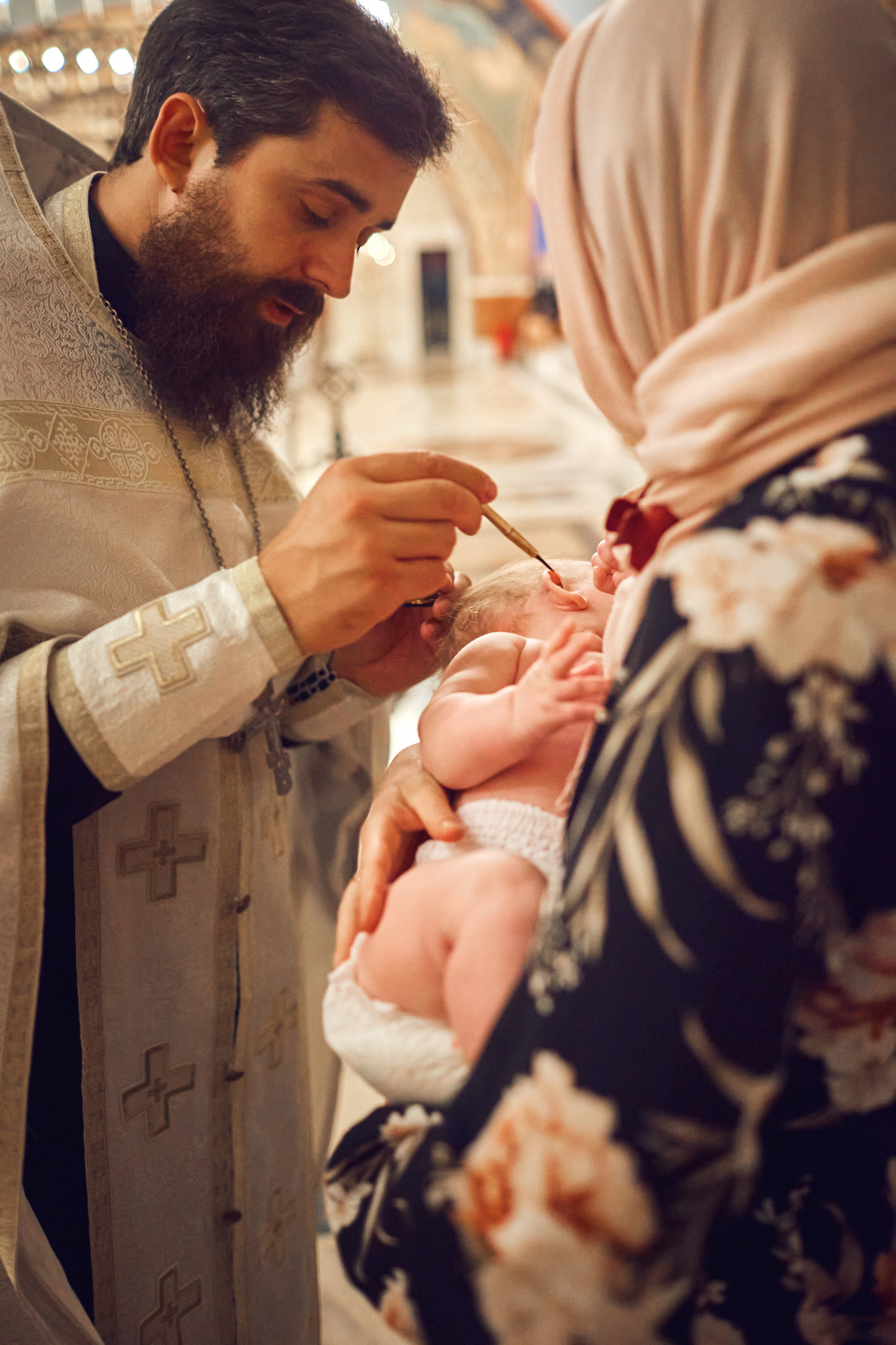 Таинство Крещения. Фотограф Москва|Ясенево Яна Новокрещенных