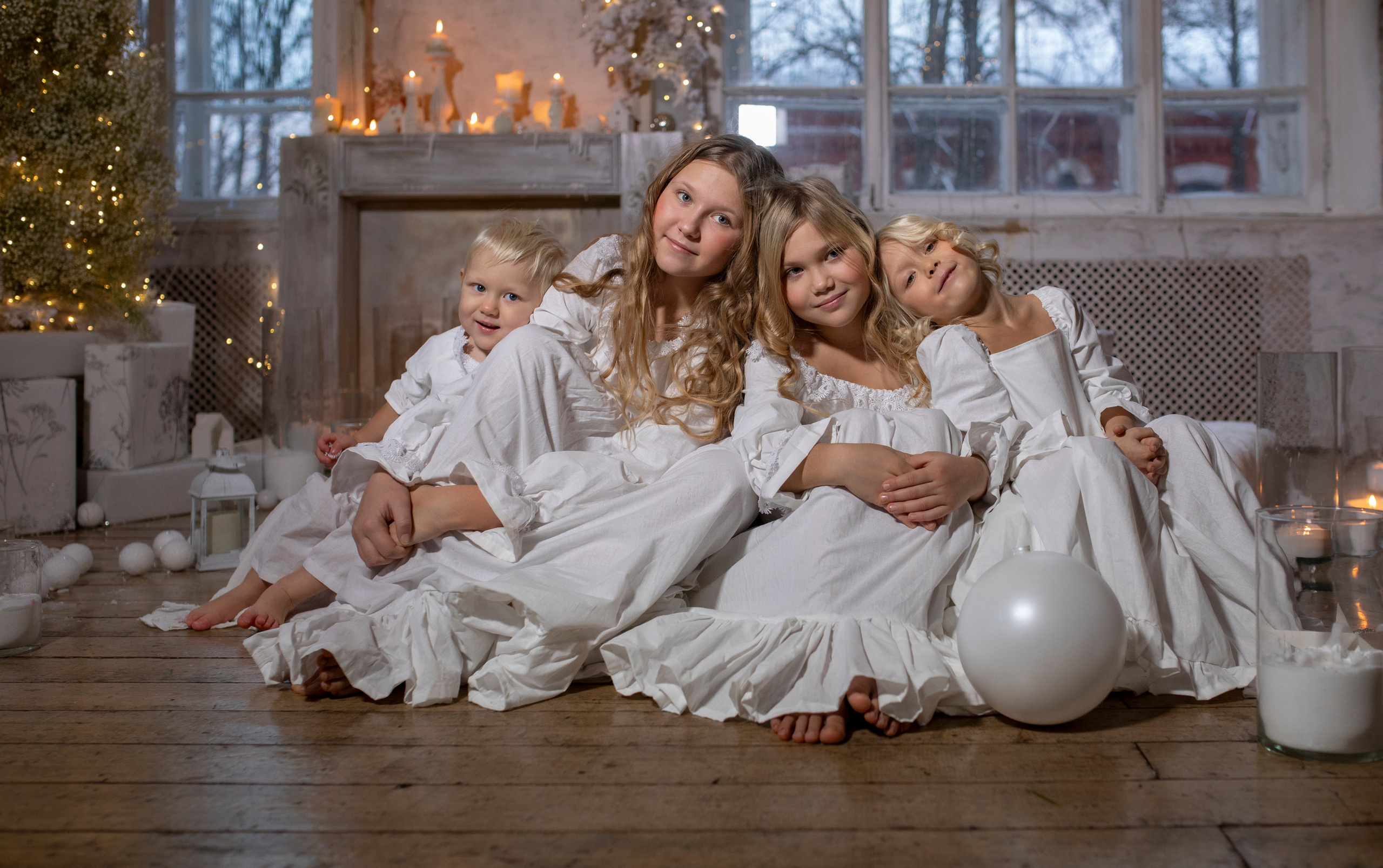 Новогодняя фотосессия Анны с детьми. Арт- фотограф Москва