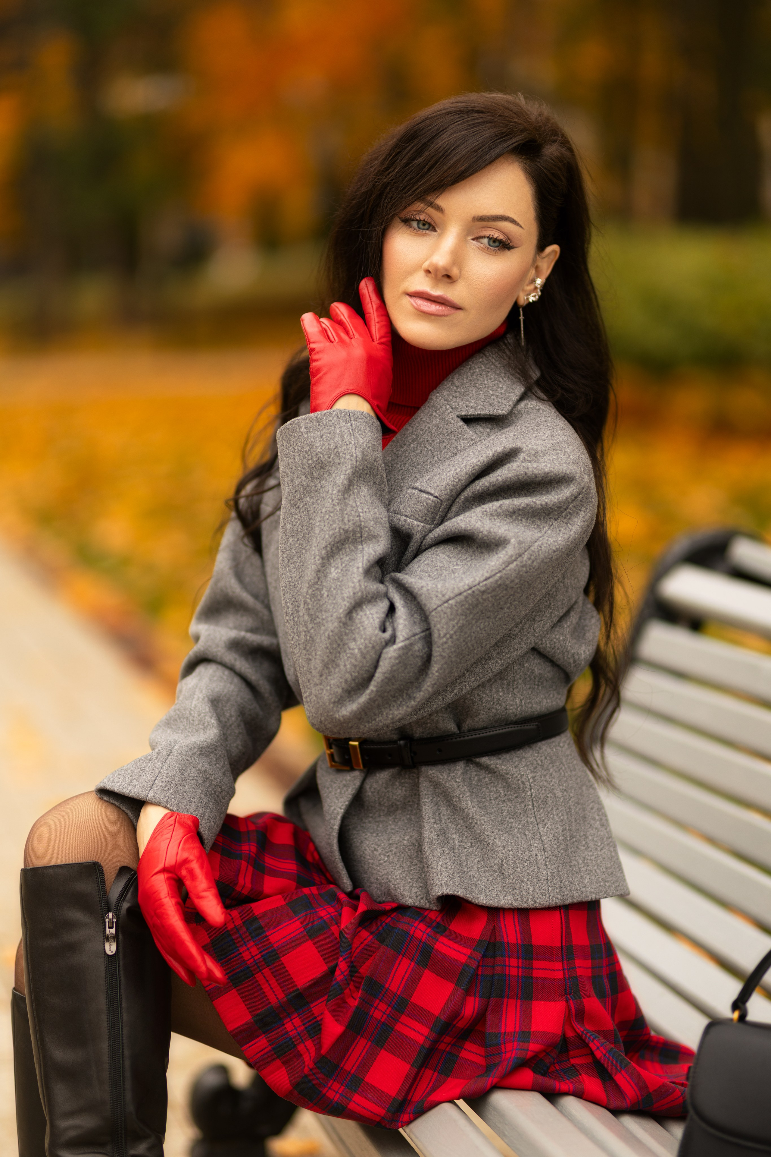 Фотосет с Екатериной в парке на осеннюю тему для «себя». Дмитрий Шульгин, портретный фотограф в Воронеже